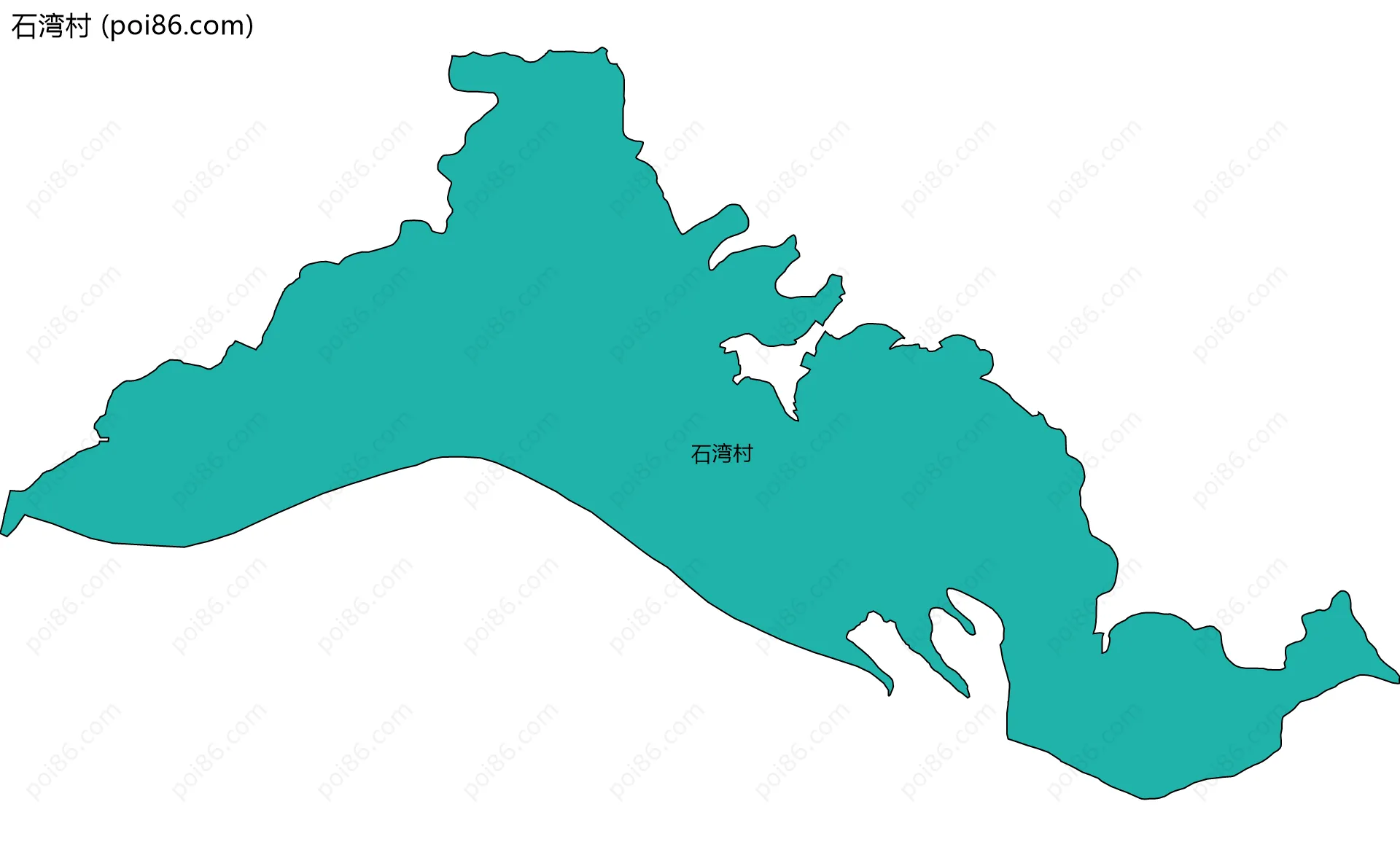 石湾村边界地图