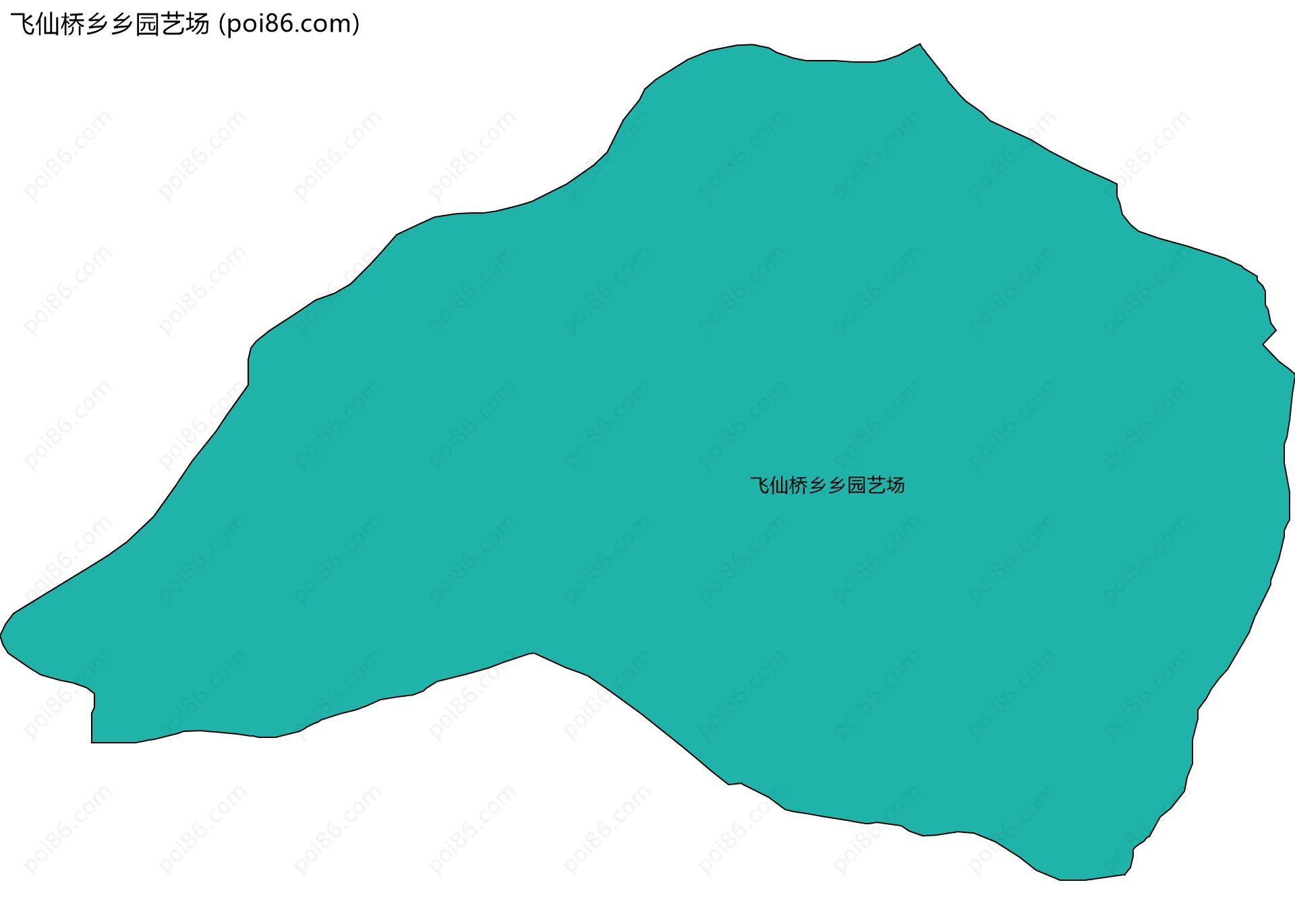 飞仙桥乡乡园艺场边界地图