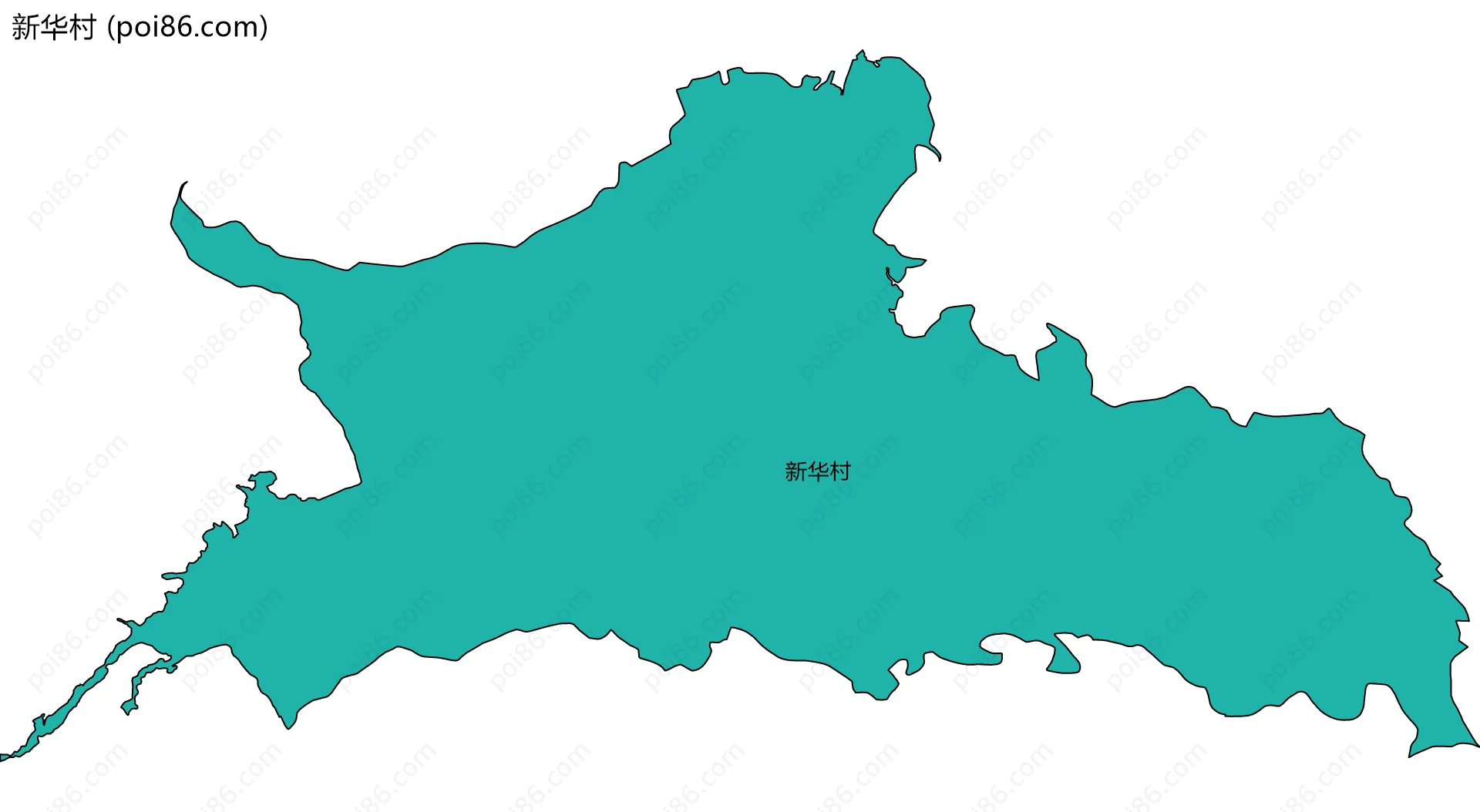 新华村边界地图