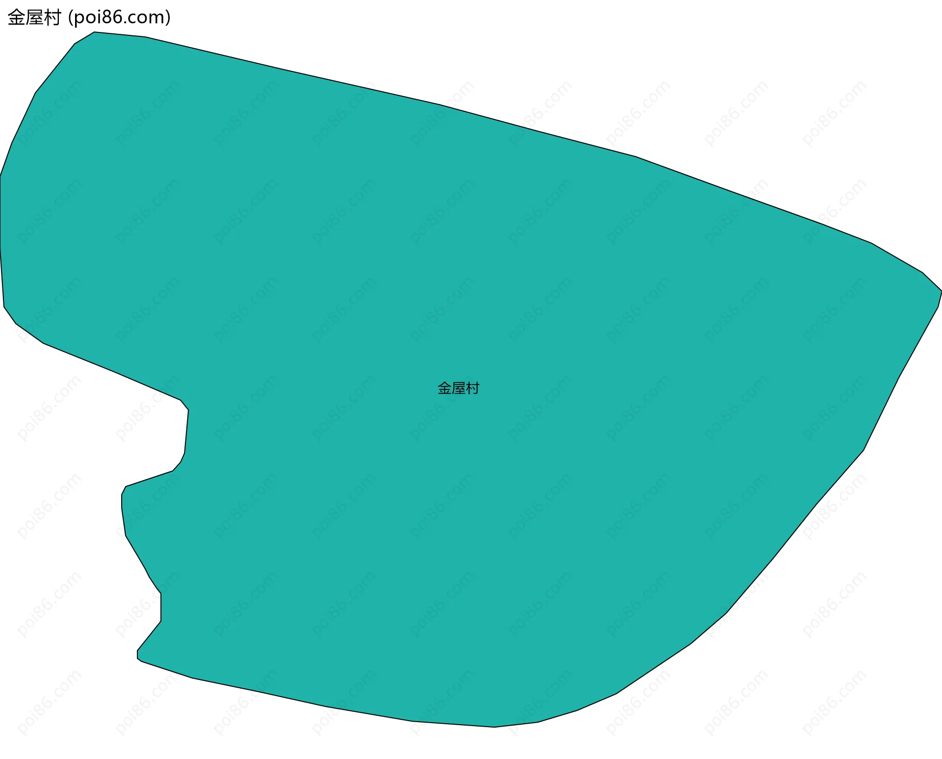 金屋村边界地图