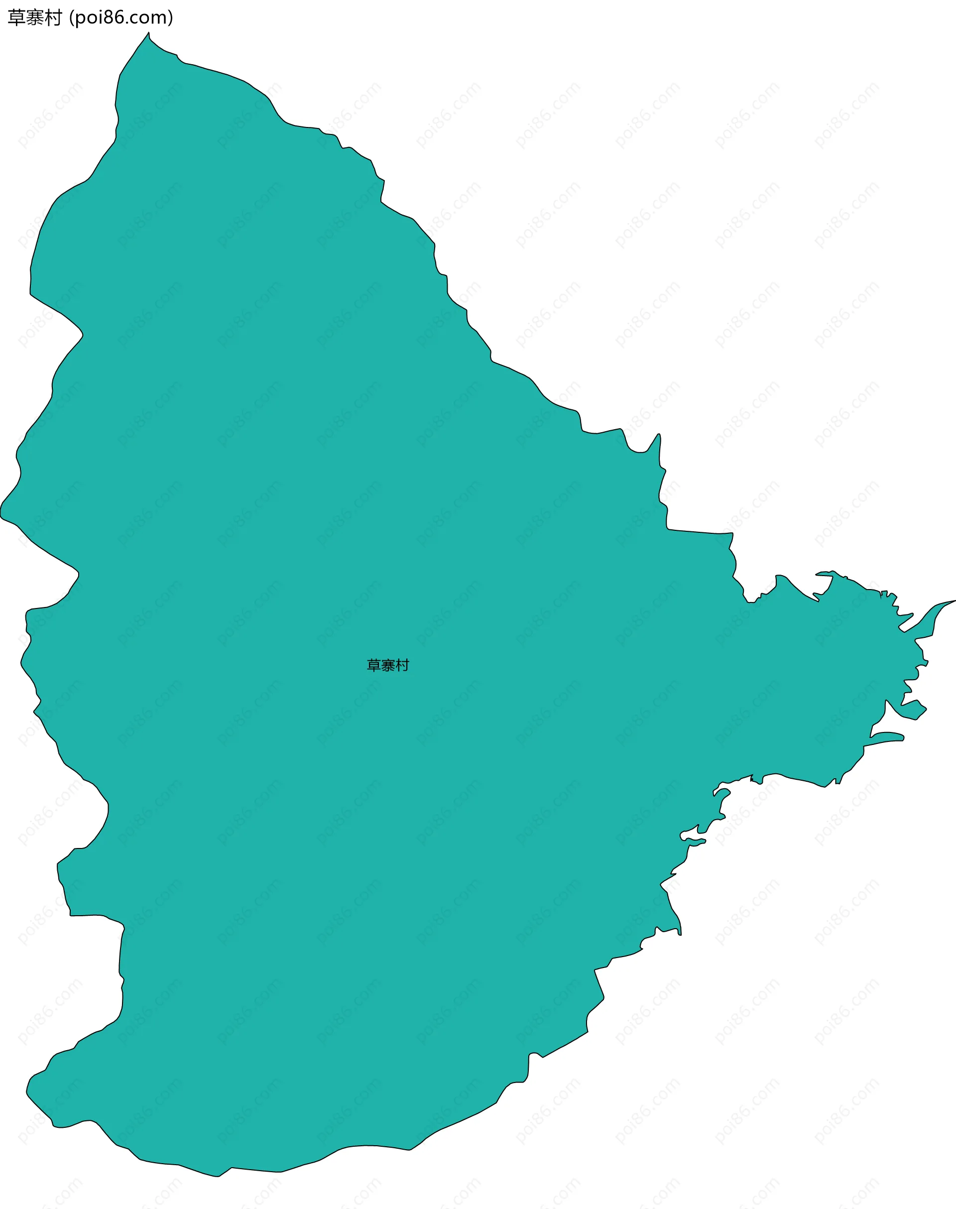 草寨村边界地图