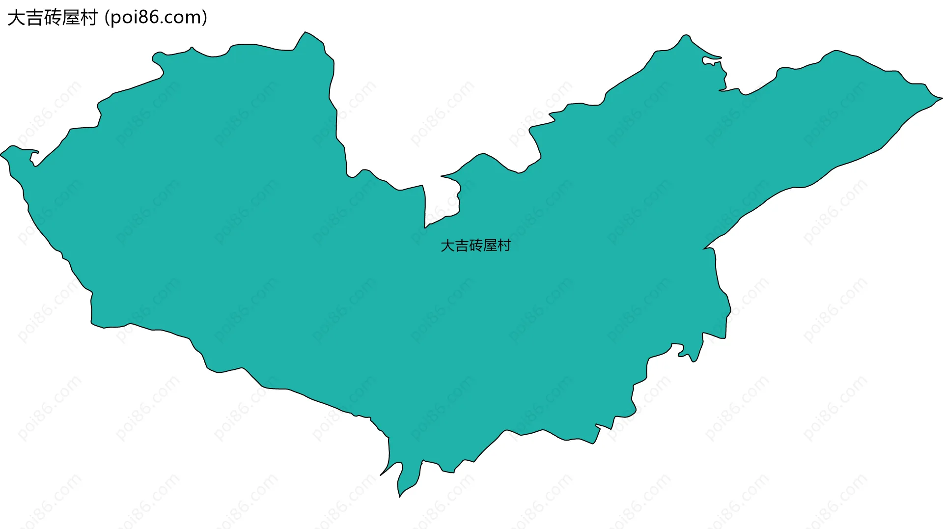 大吉砖屋村边界地图