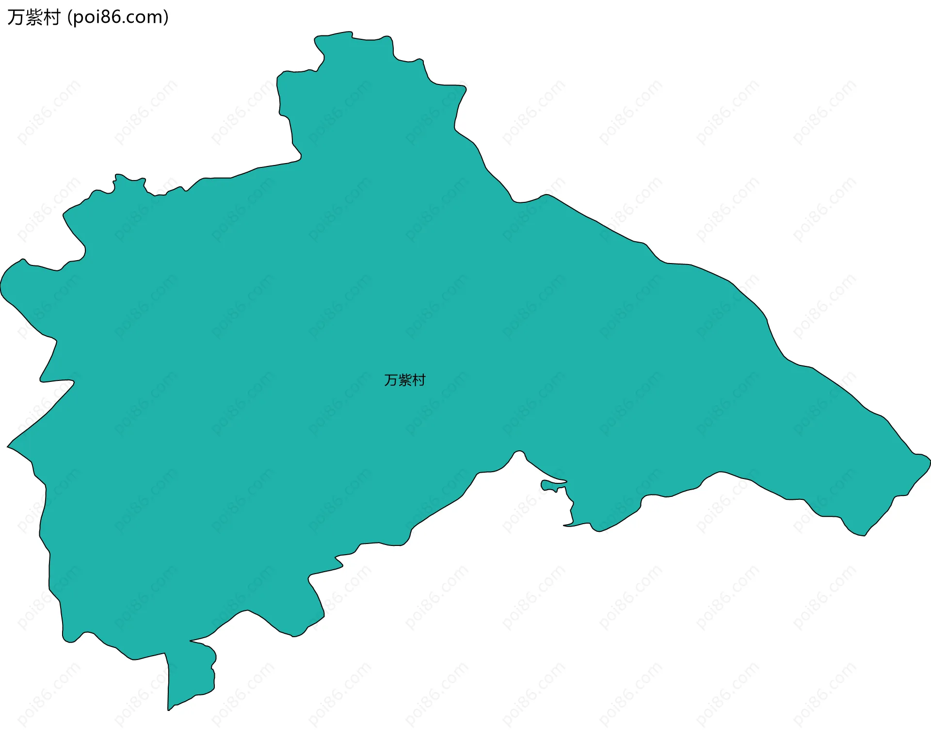 万紫村边界地图