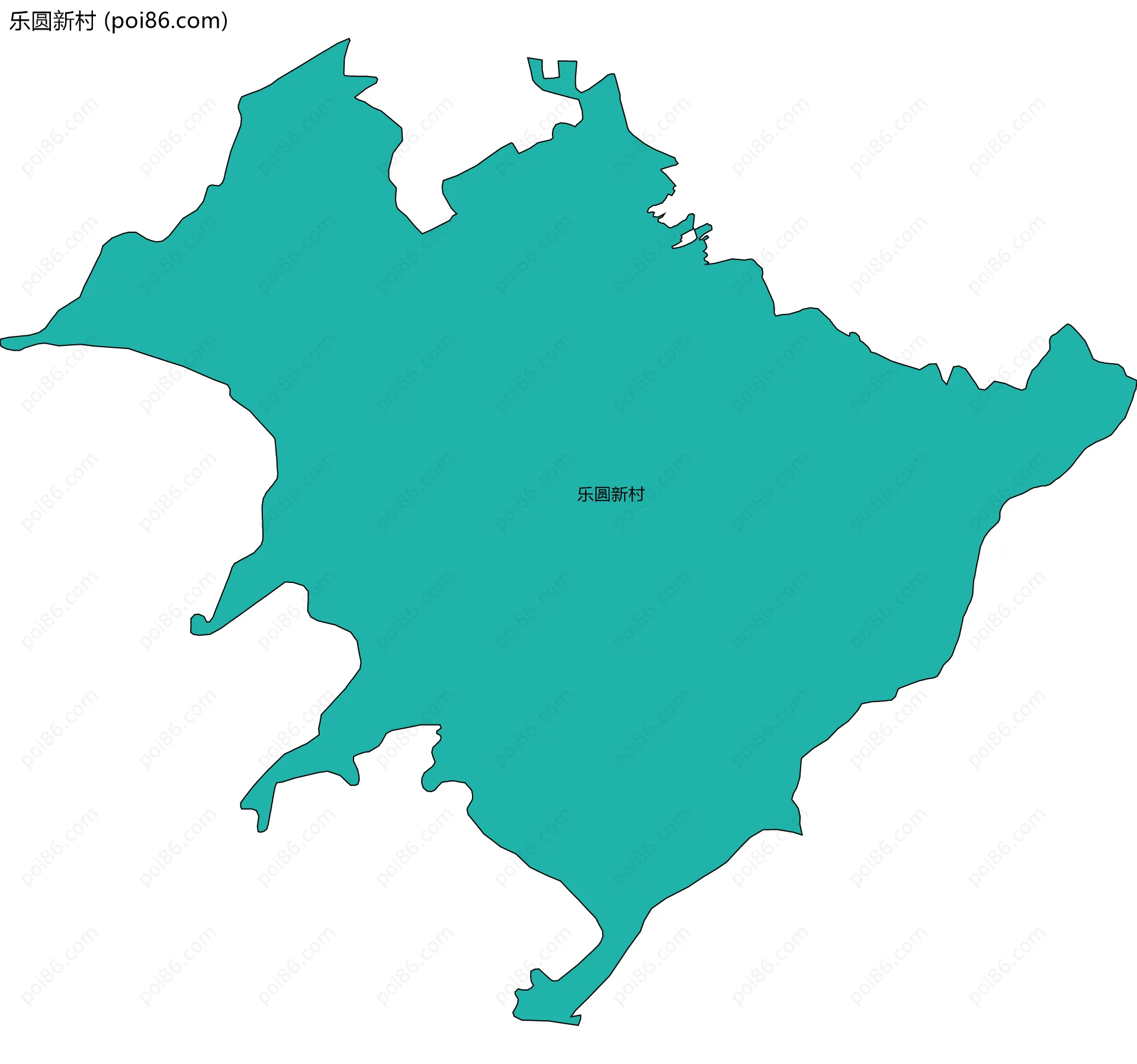 乐圆新村边界地图