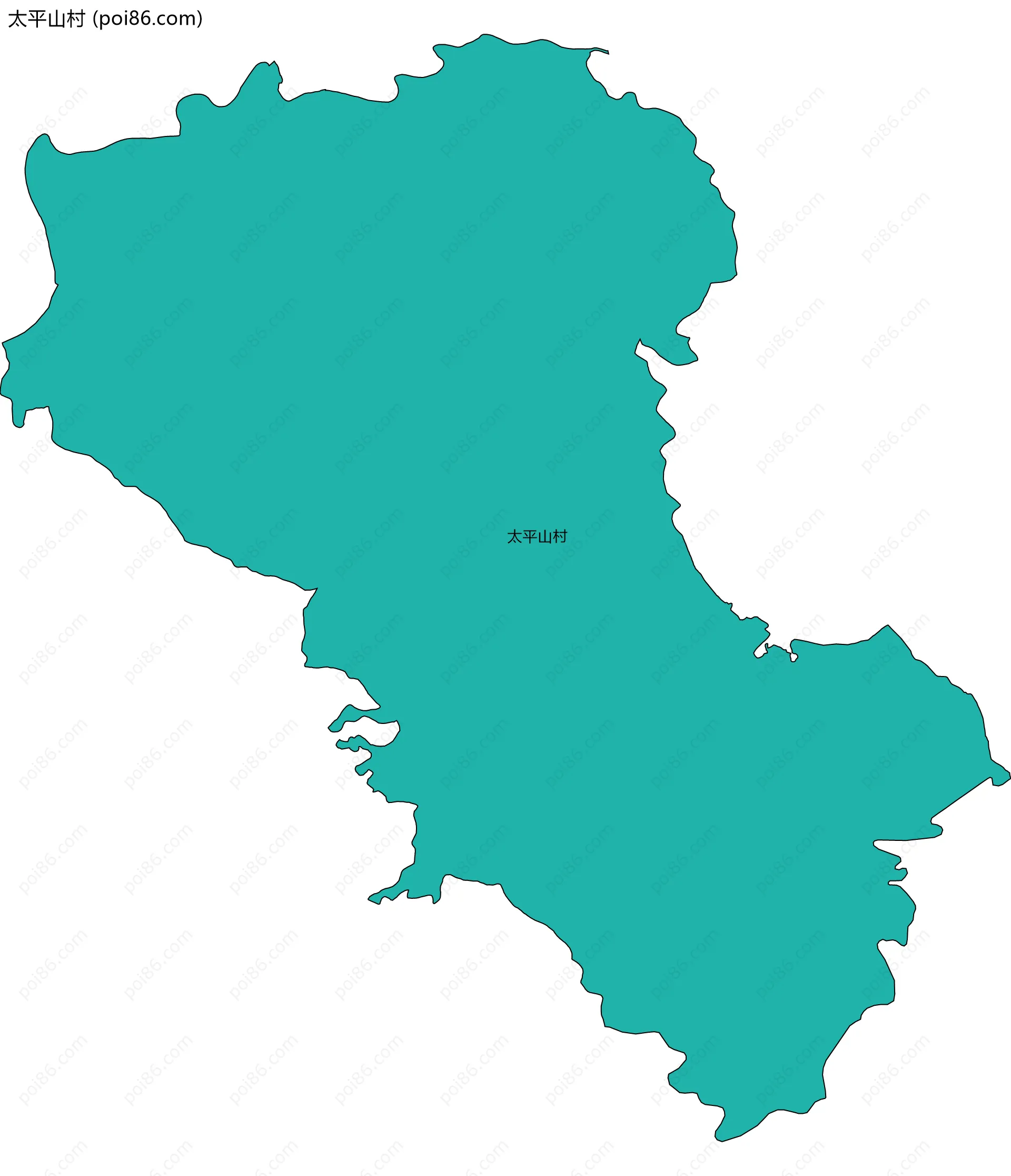 太平山村边界地图