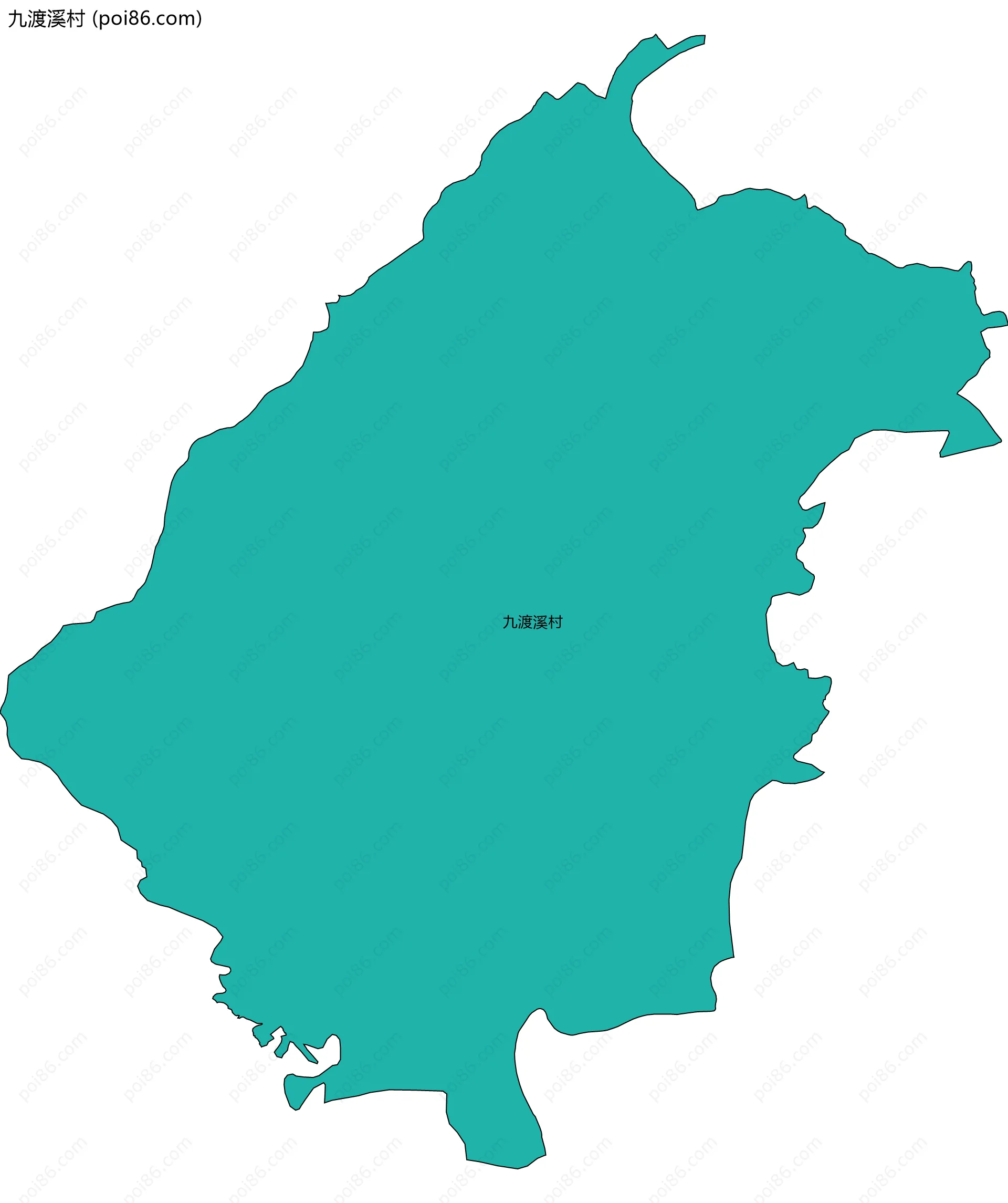 九渡溪村边界地图