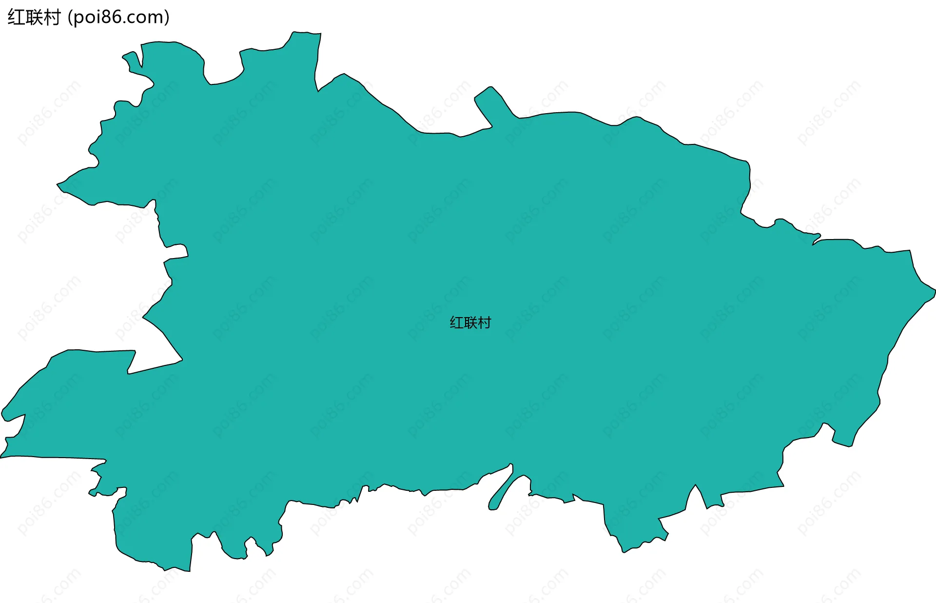 红联村边界地图