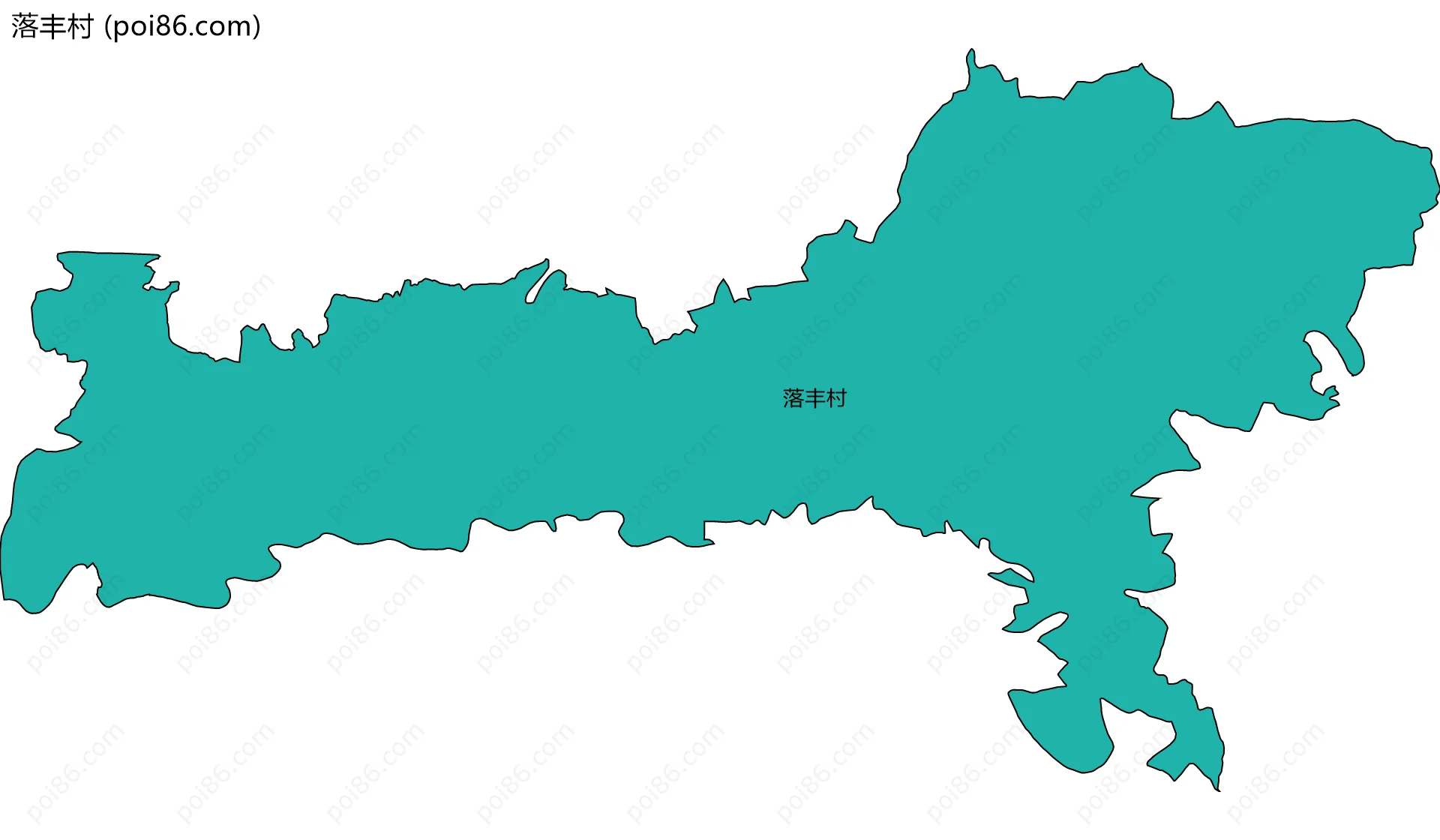 落丰村边界地图