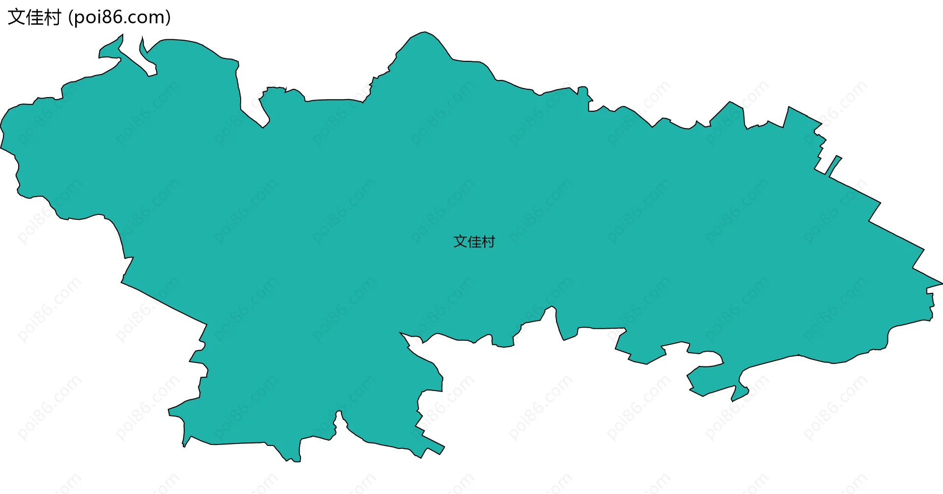 文佳村边界地图