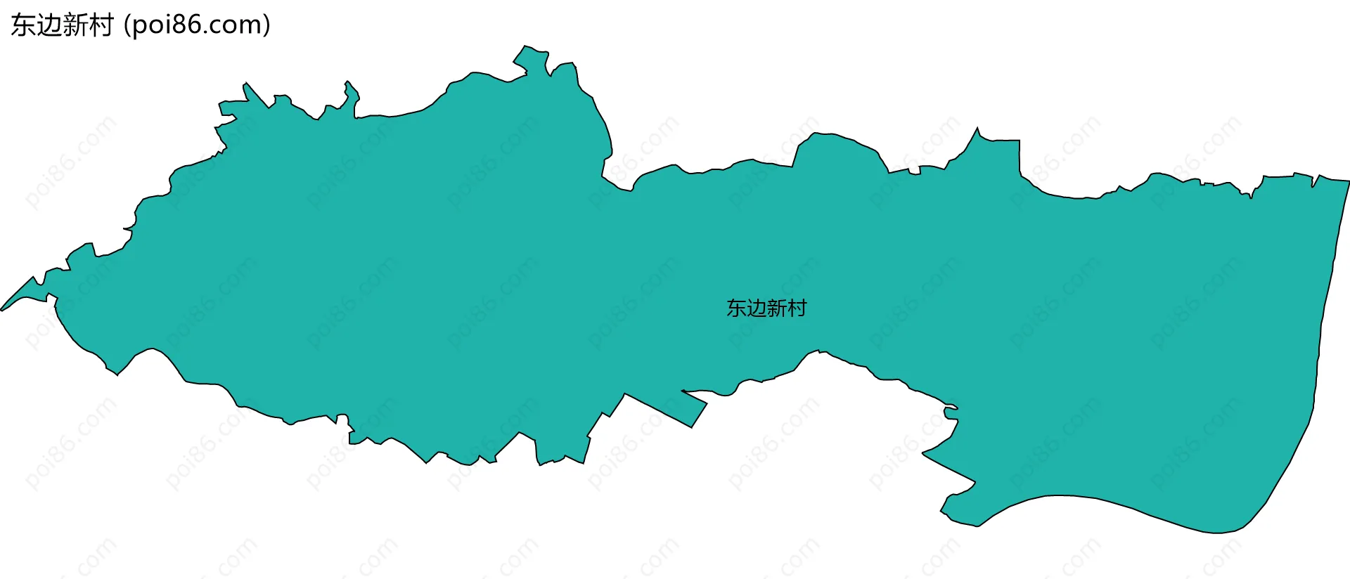 东边新村边界地图