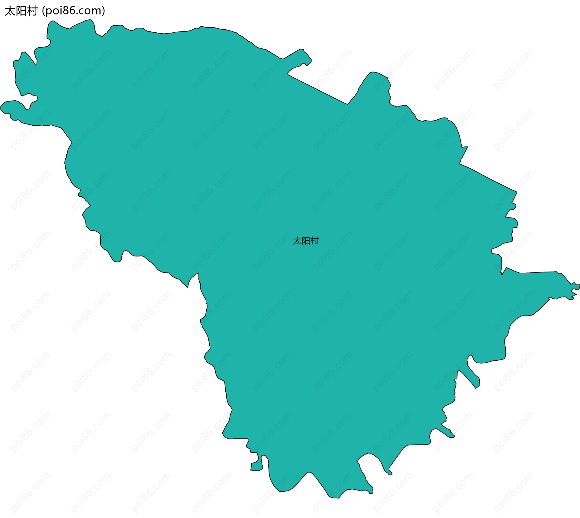 太阳村边界地图