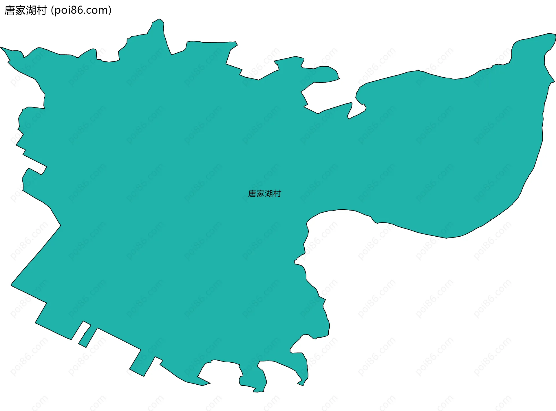 唐家湖村边界地图