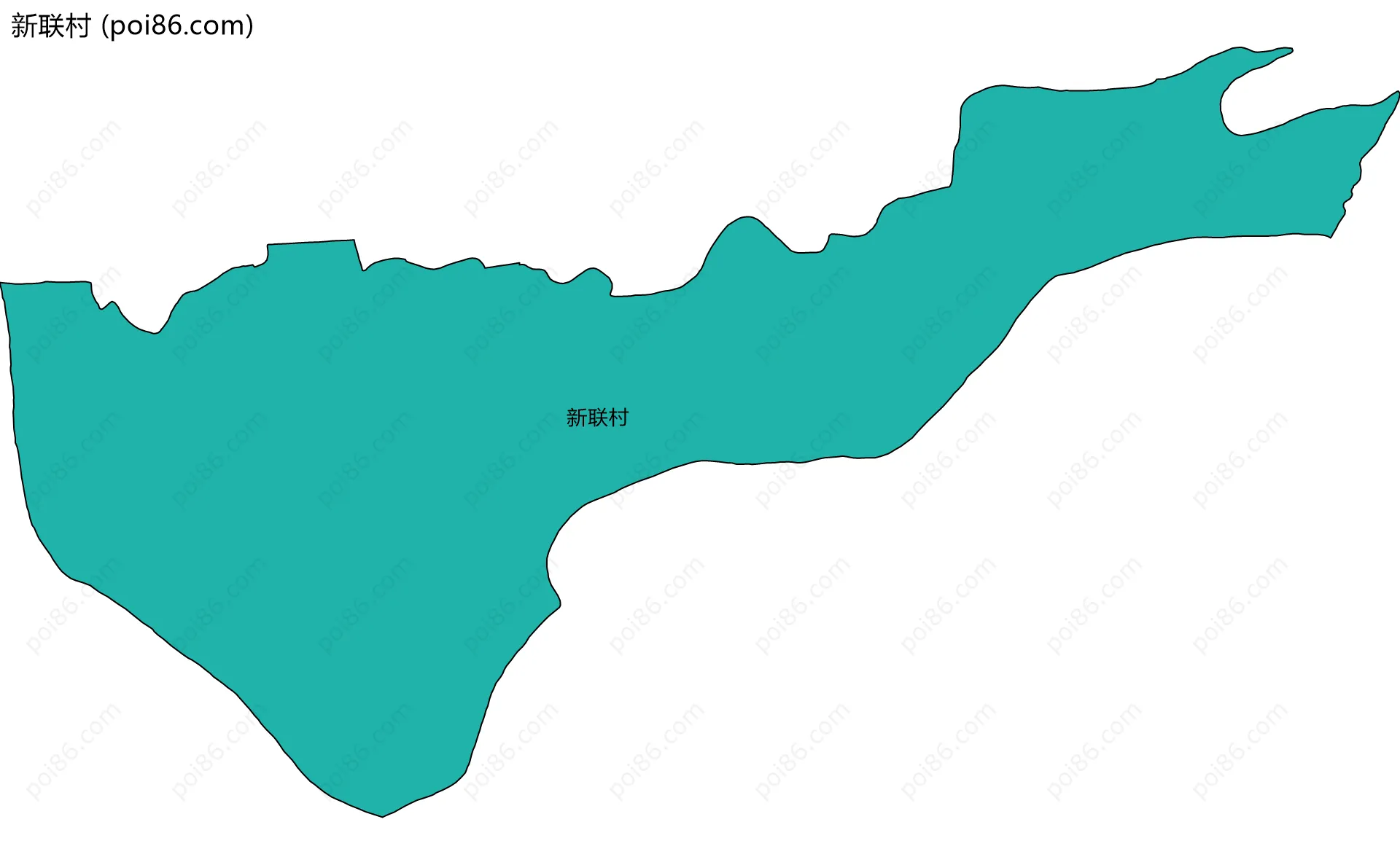 新联村边界地图