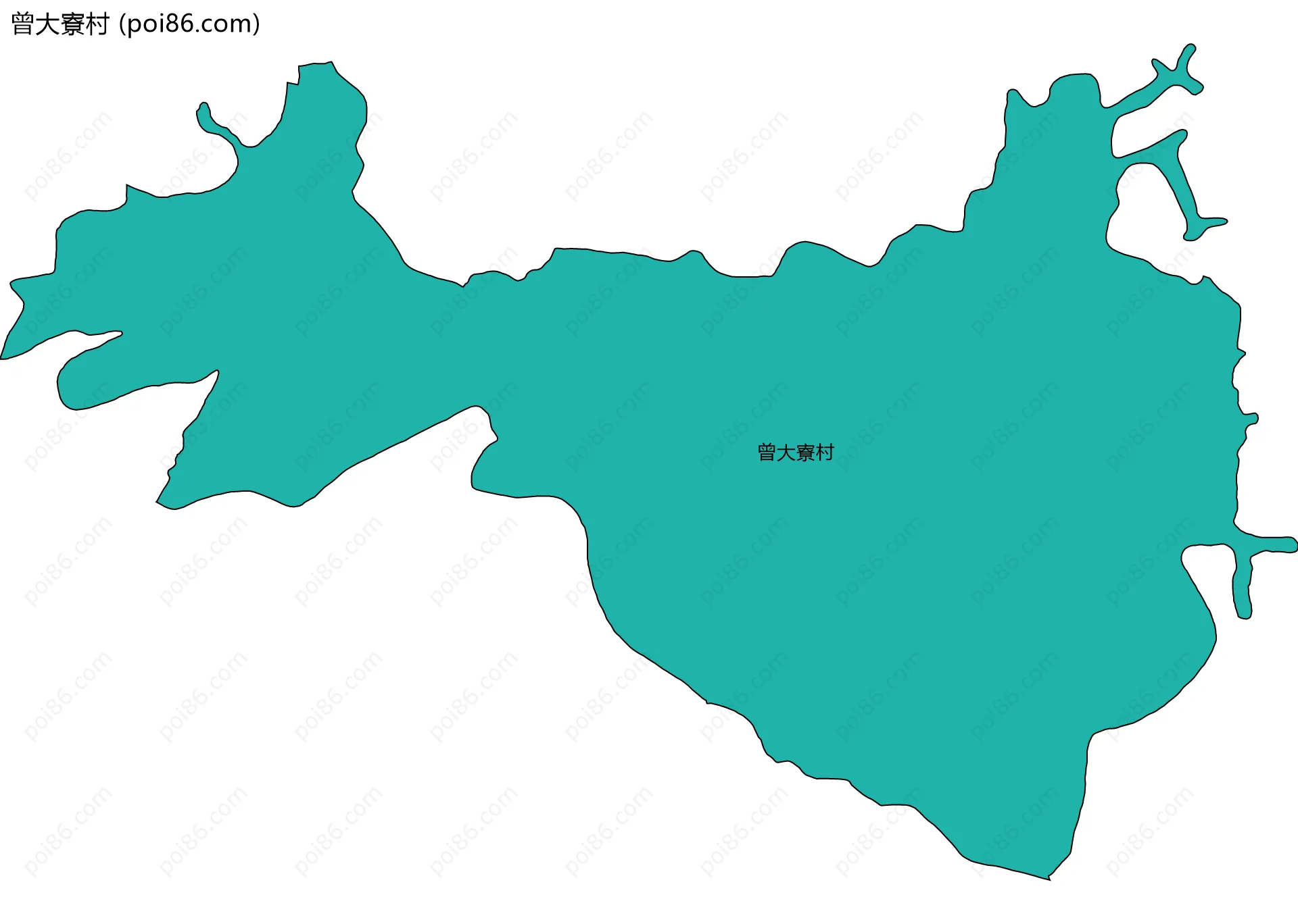曾大寮村边界地图