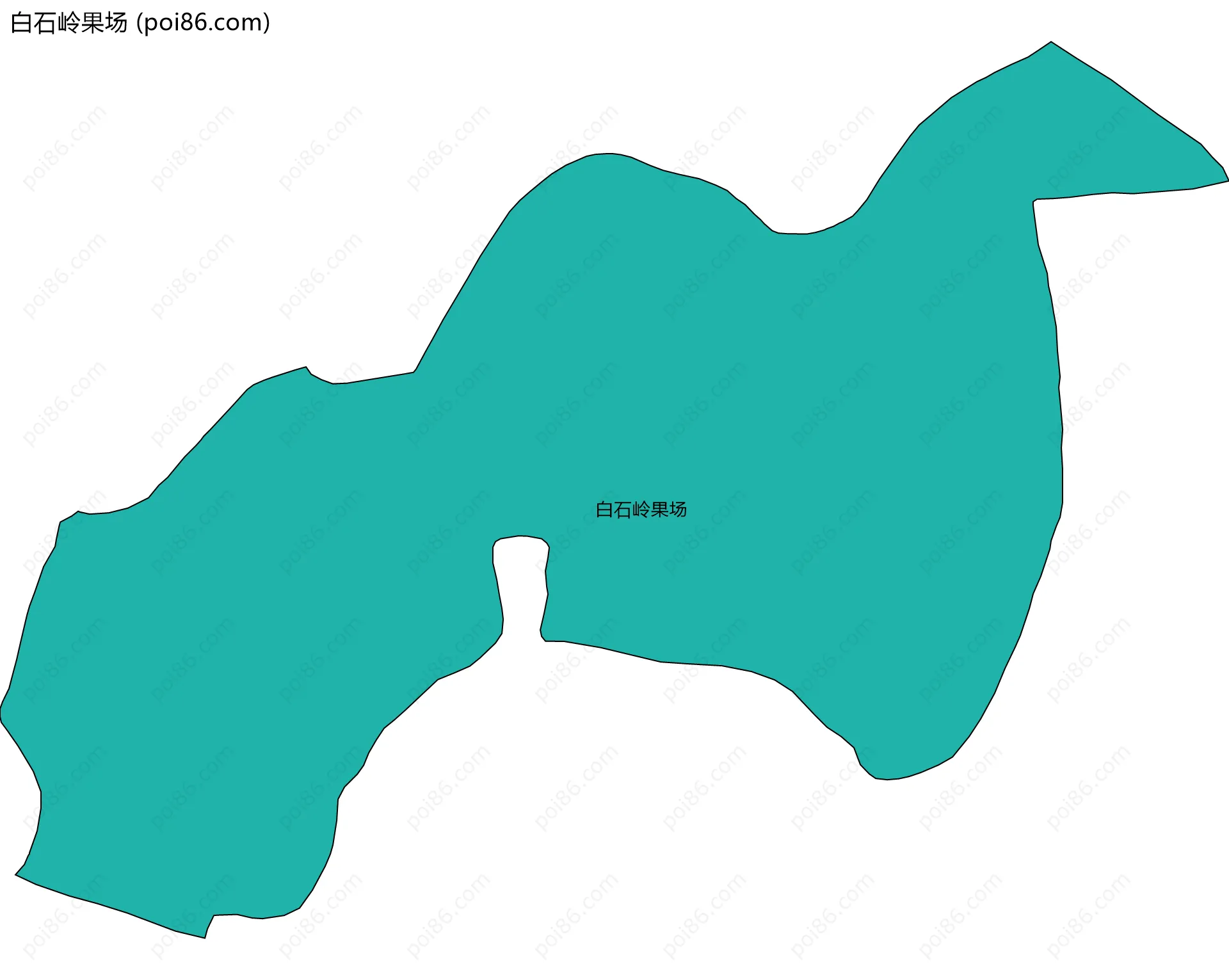 白石岭果场边界地图