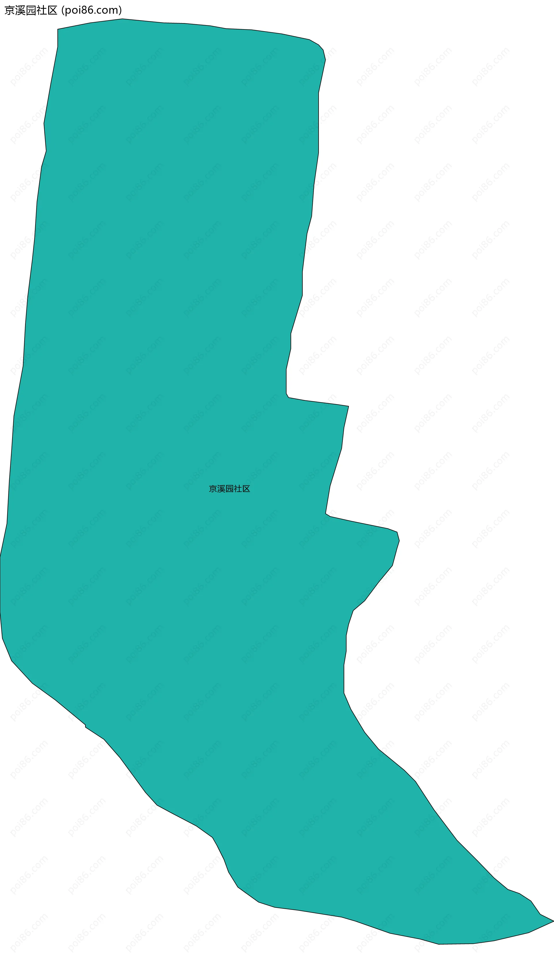 京溪园社区边界地图