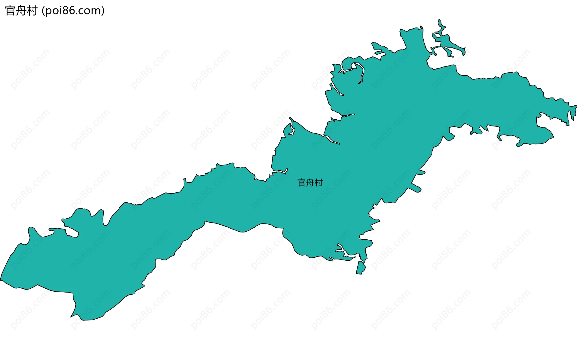 官舟村边界地图