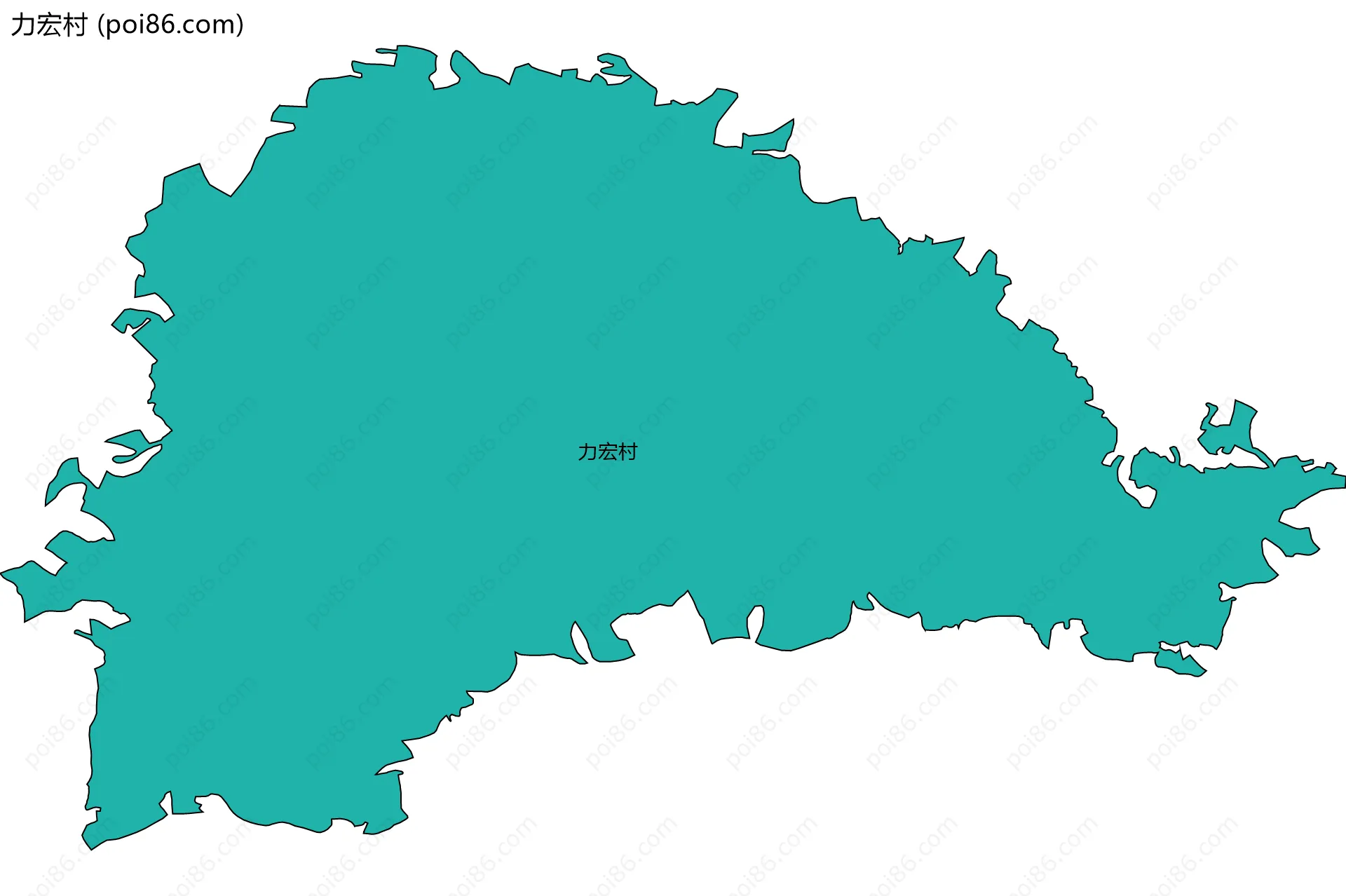 力宏村边界地图