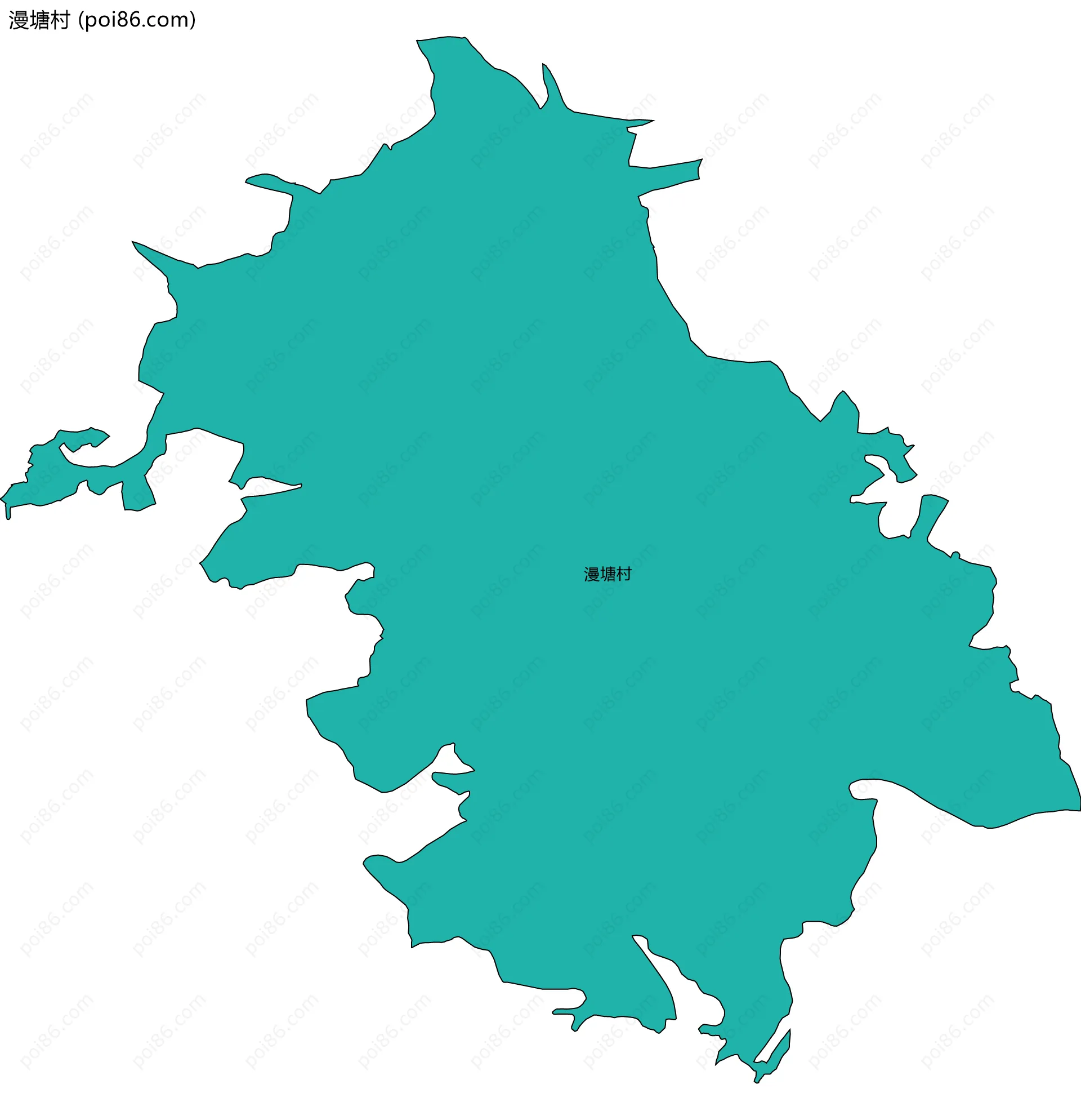 漫塘村边界地图