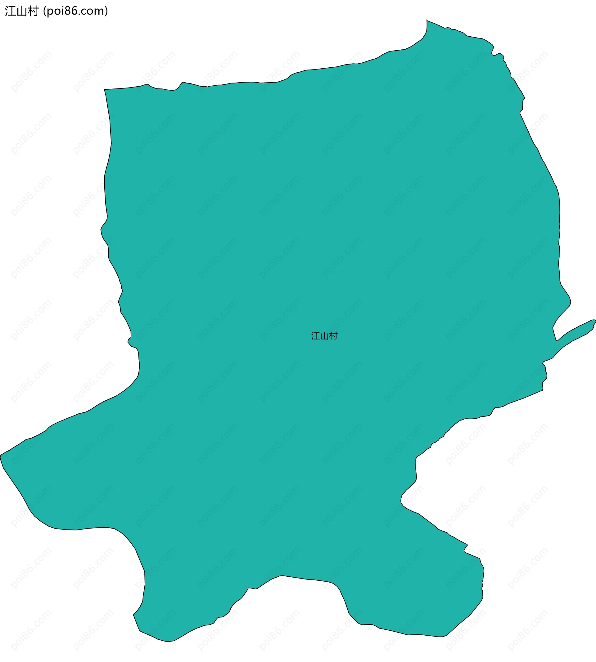 江山村边界地图