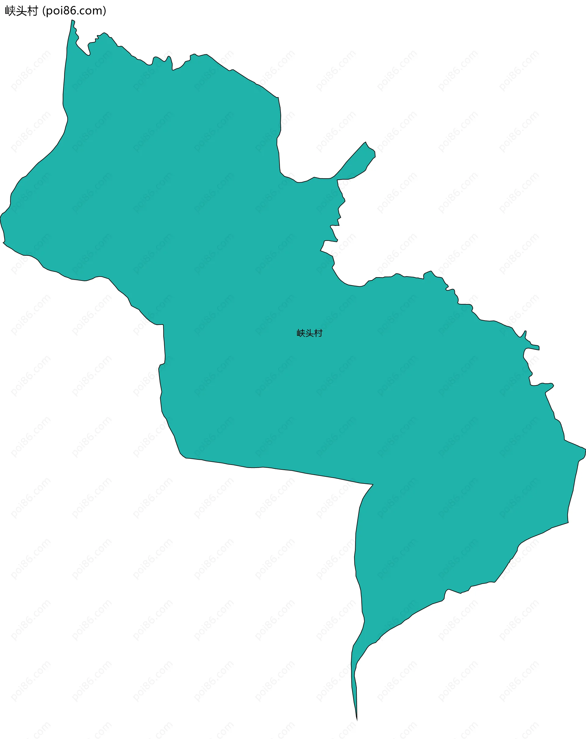 峡头村边界地图
