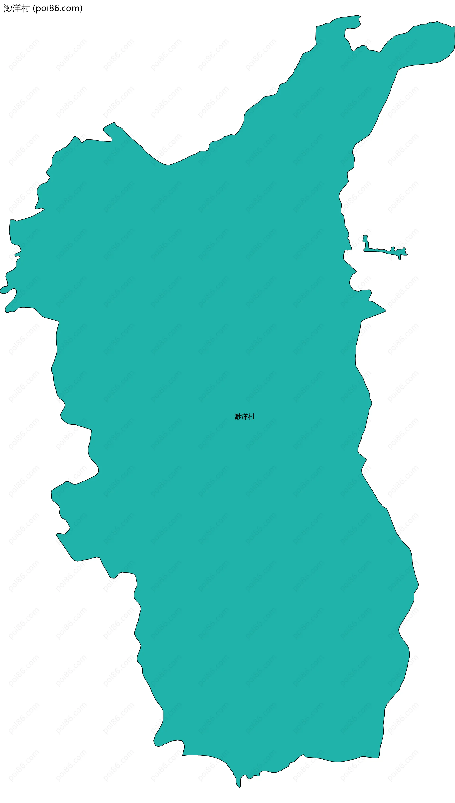 渺洋村边界地图