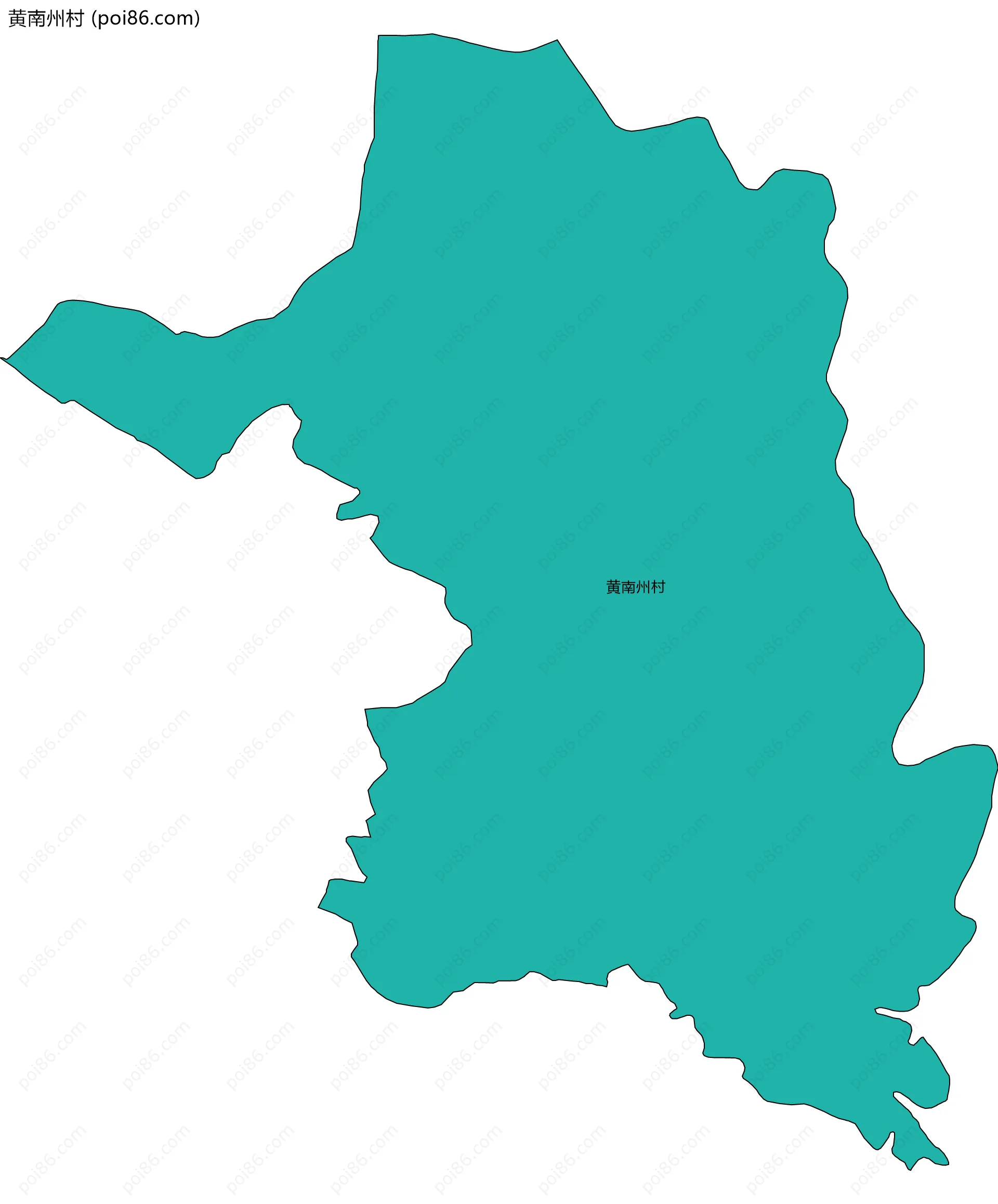 黄南州村边界地图