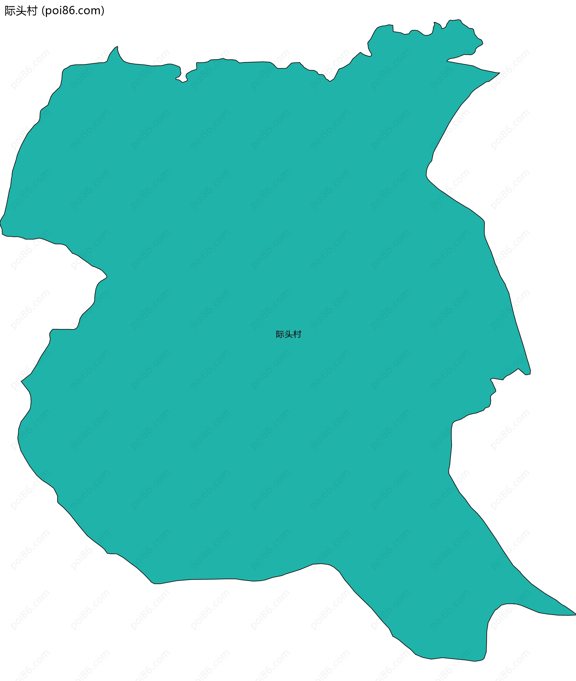 际头村边界地图