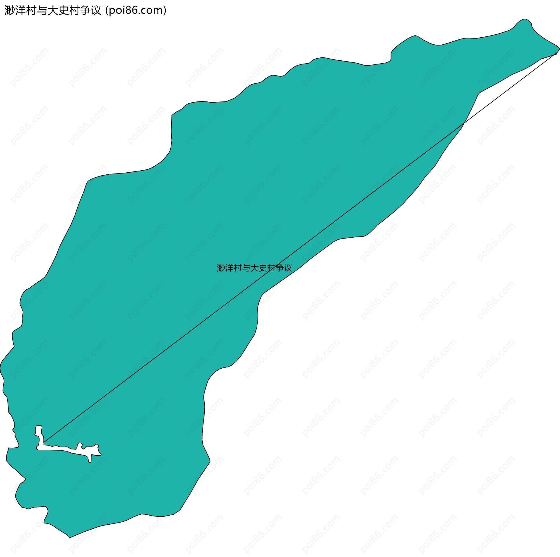 渺洋村与大史村争议边界地图