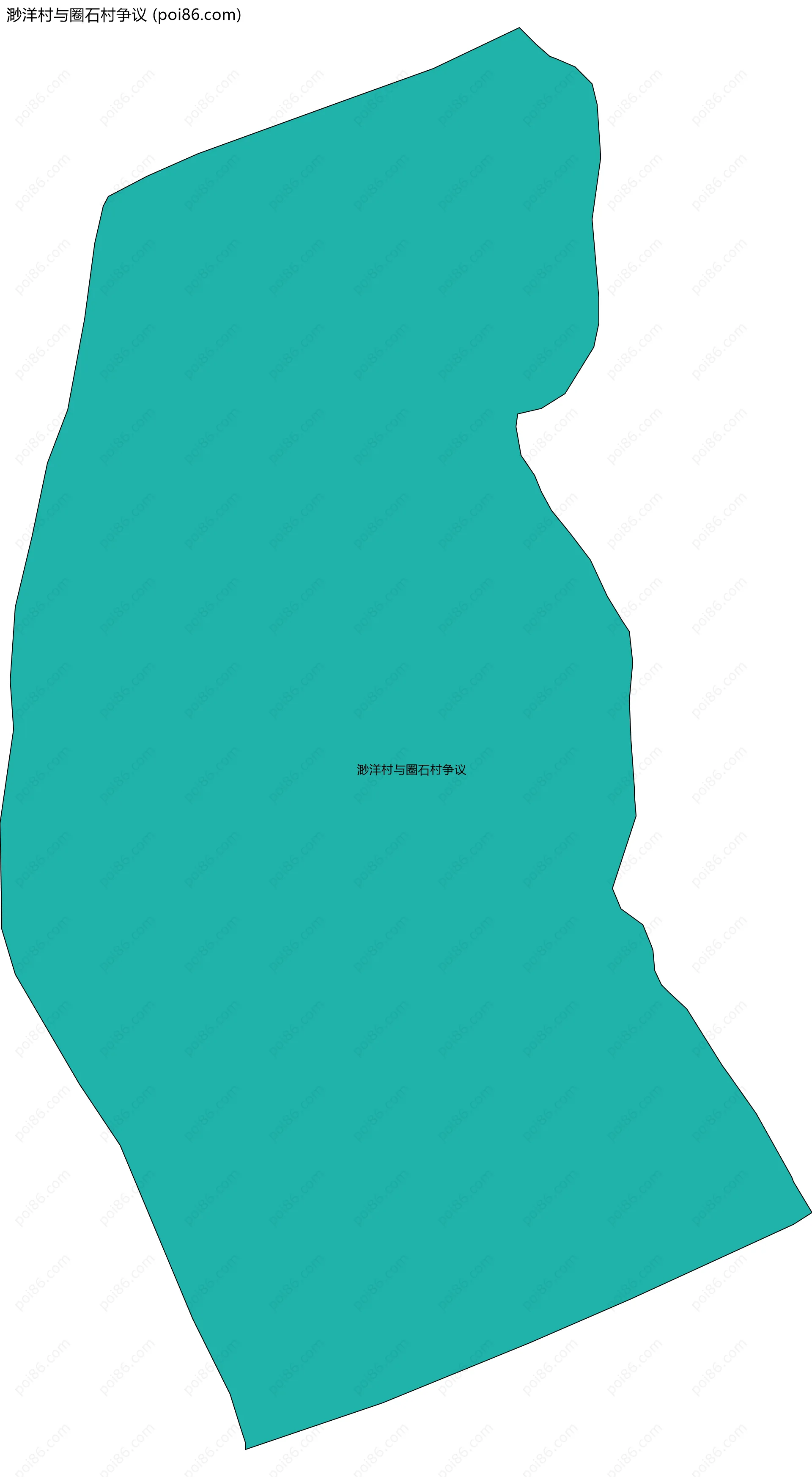 渺洋村与圈石村争议边界地图