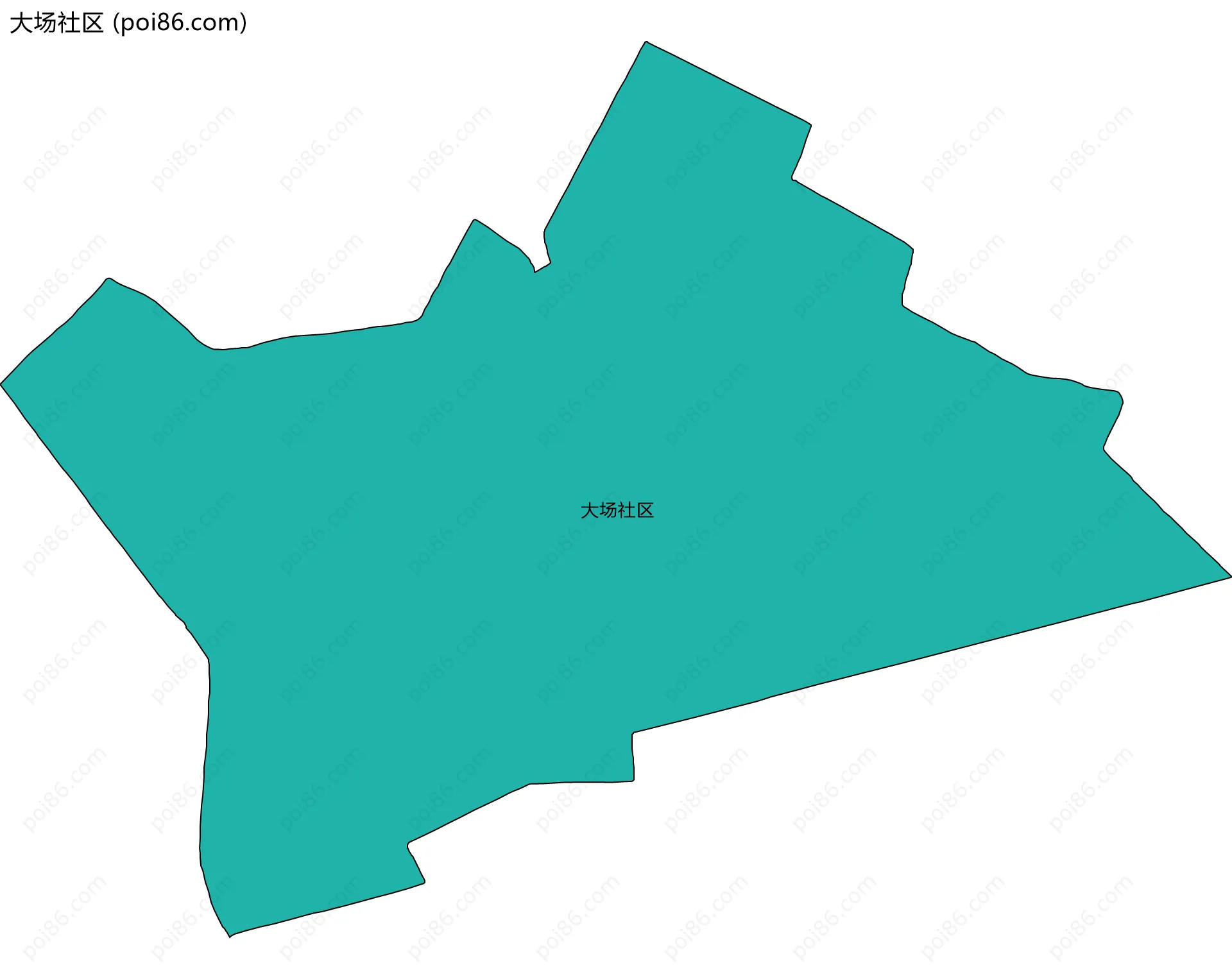 大场社区边界地图