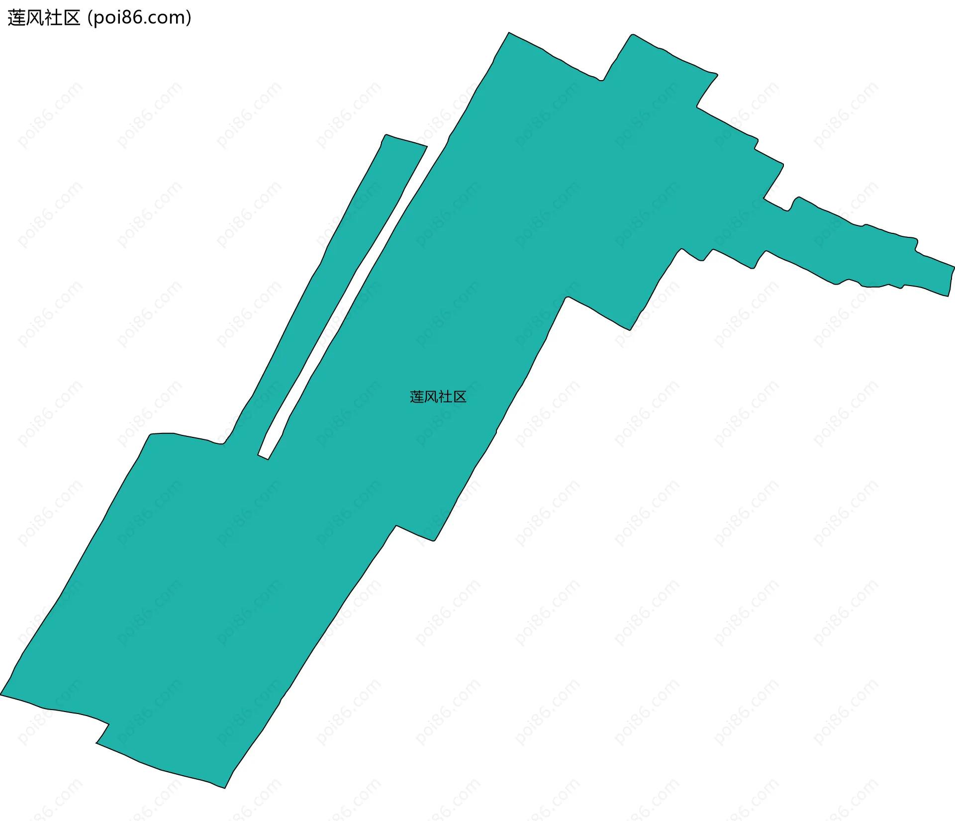 莲风社区边界地图