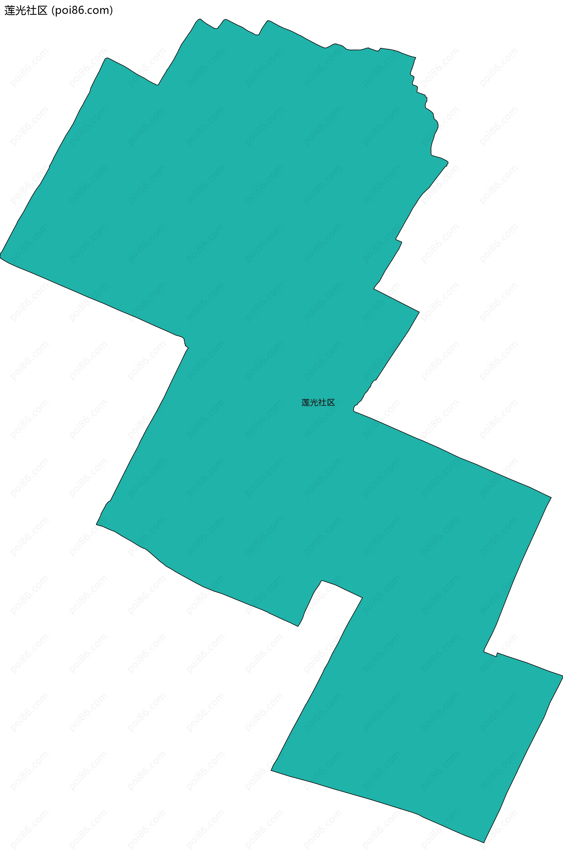 莲光社区边界地图