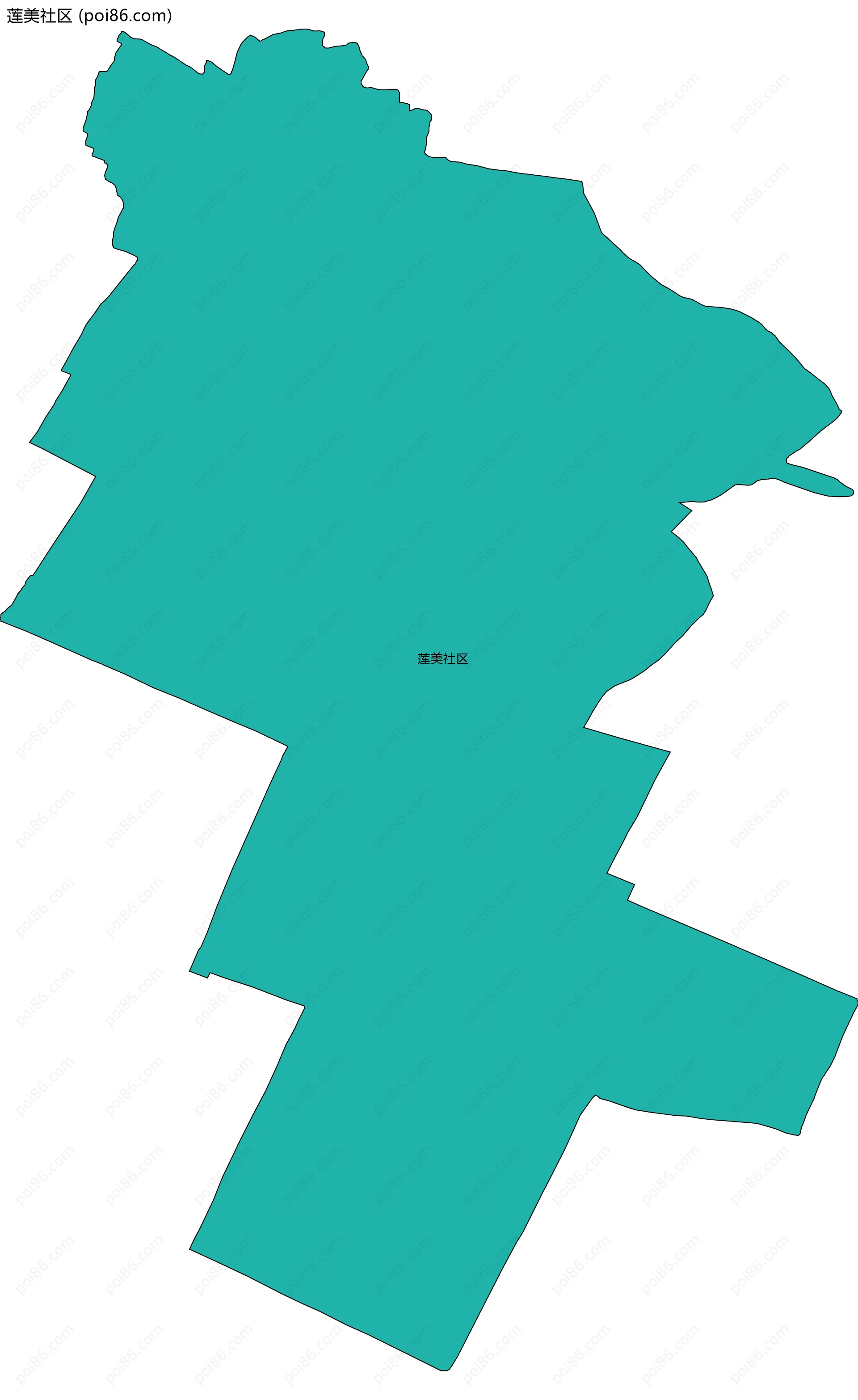 莲美社区边界地图