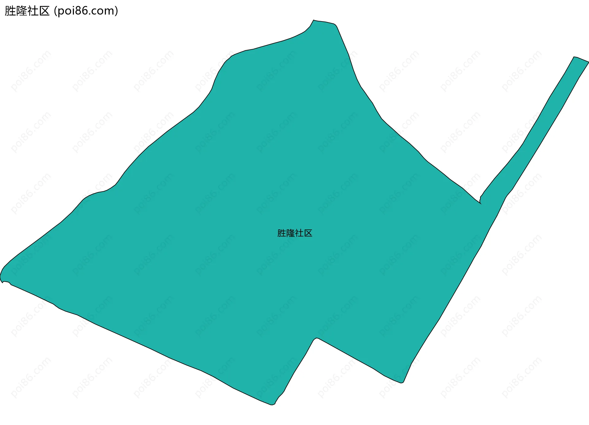 胜隆社区边界地图