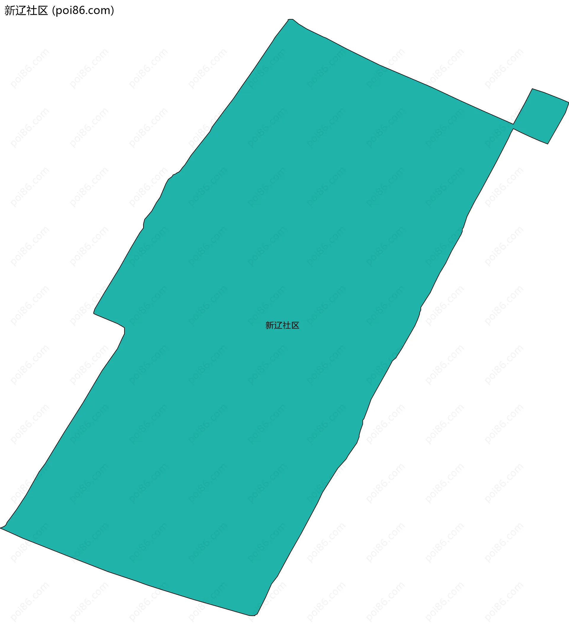 新辽社区边界地图