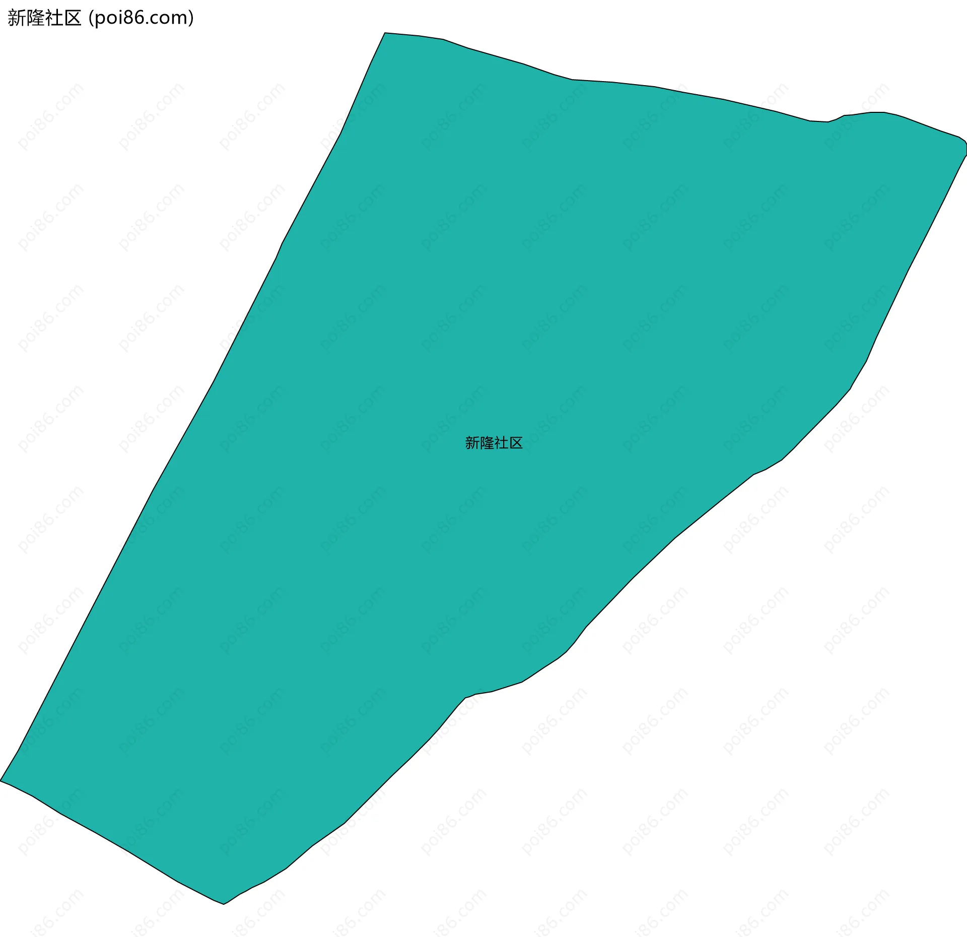 新隆社区边界地图