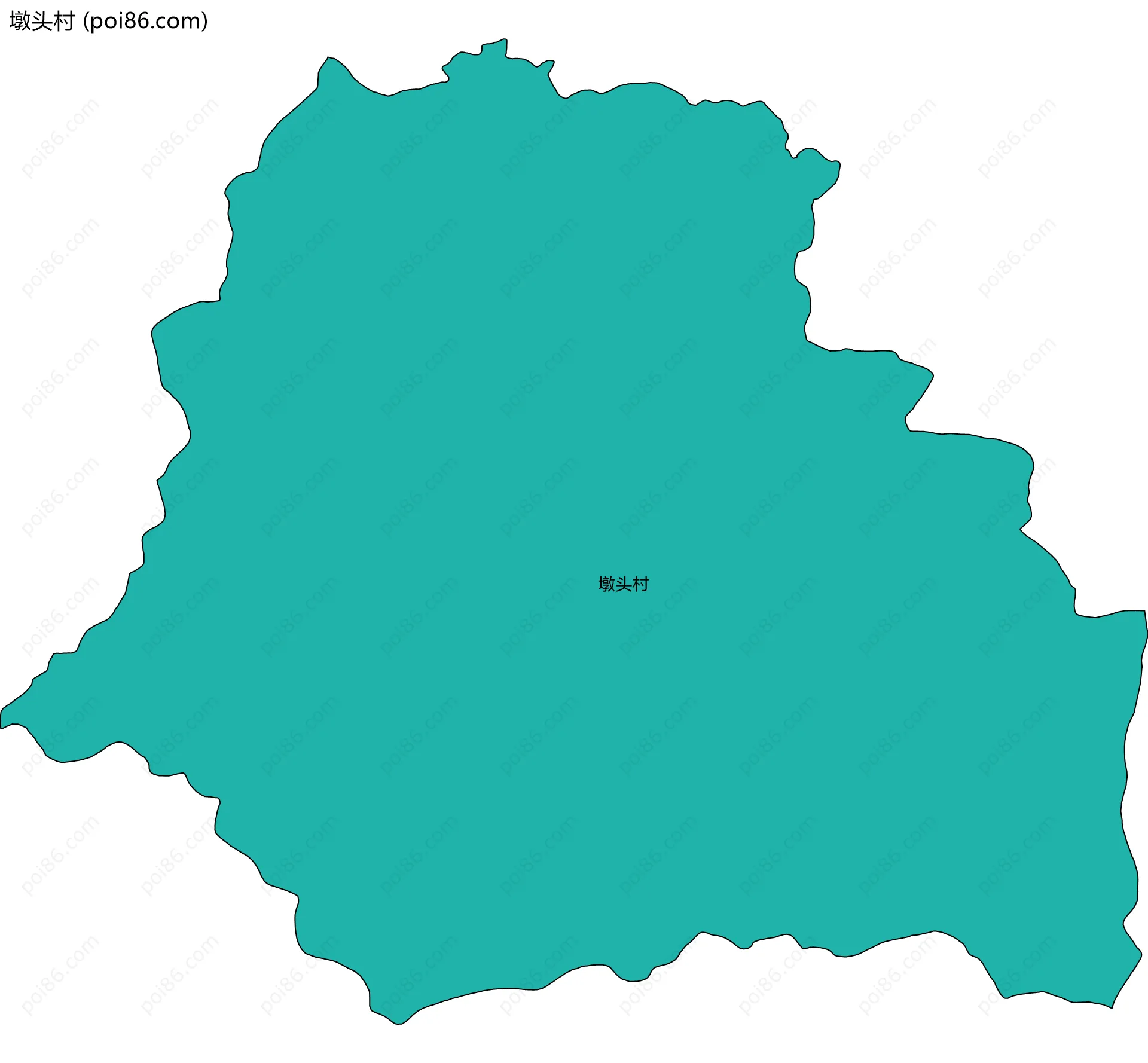 墩头村边界地图