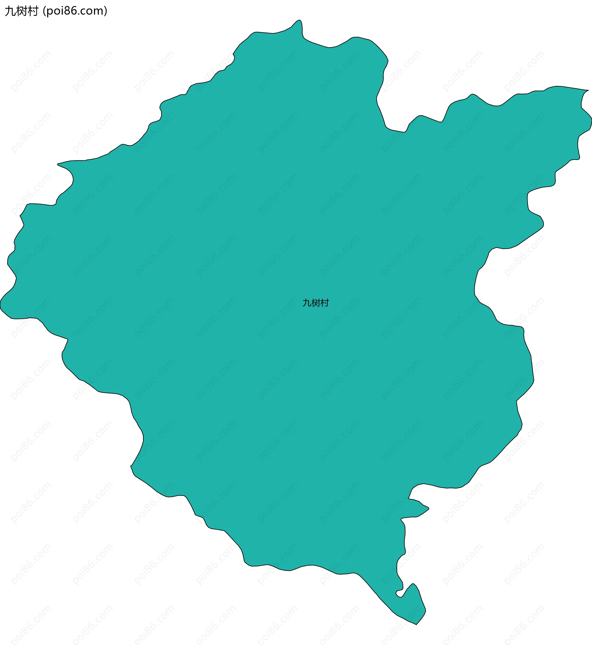 九树村边界地图