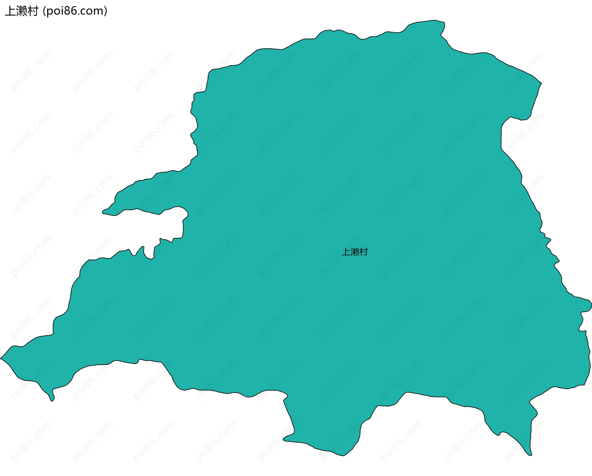 上濑村边界地图