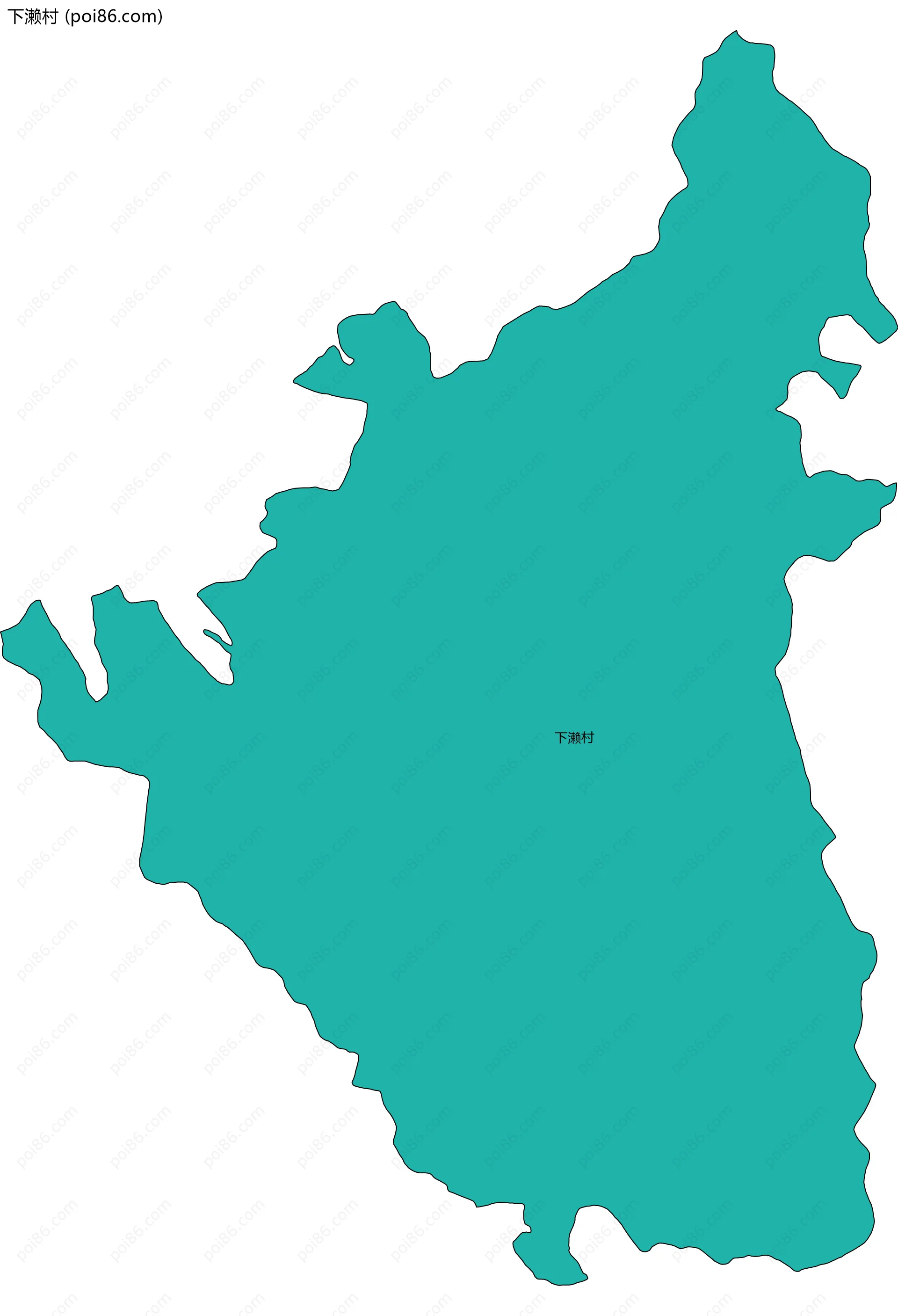 下濑村边界地图