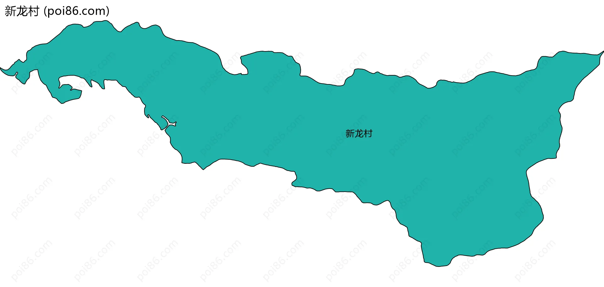 新龙村边界地图