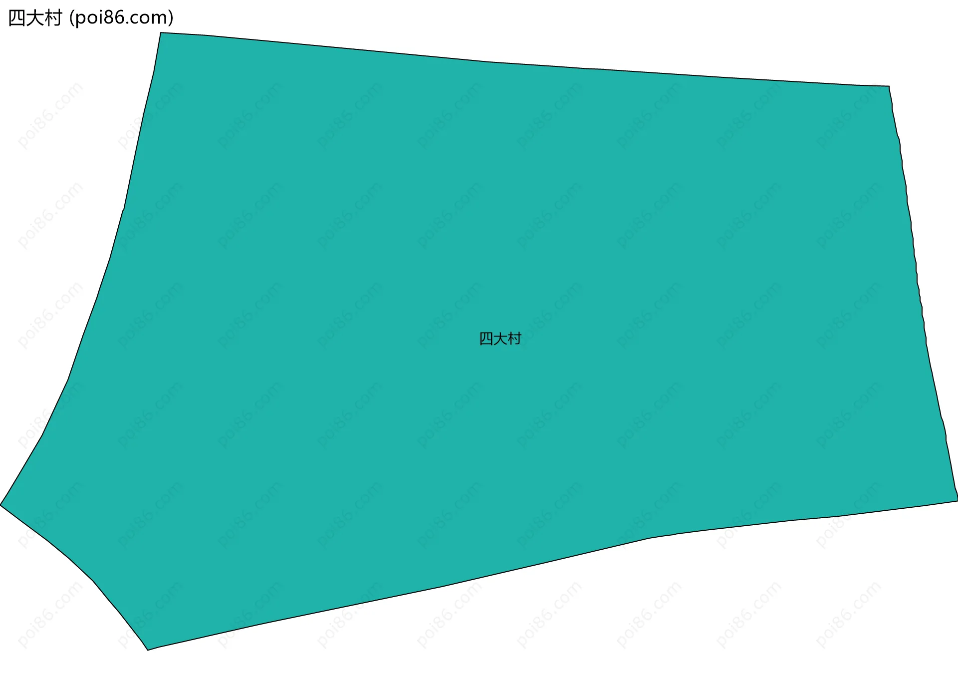 四大村边界地图