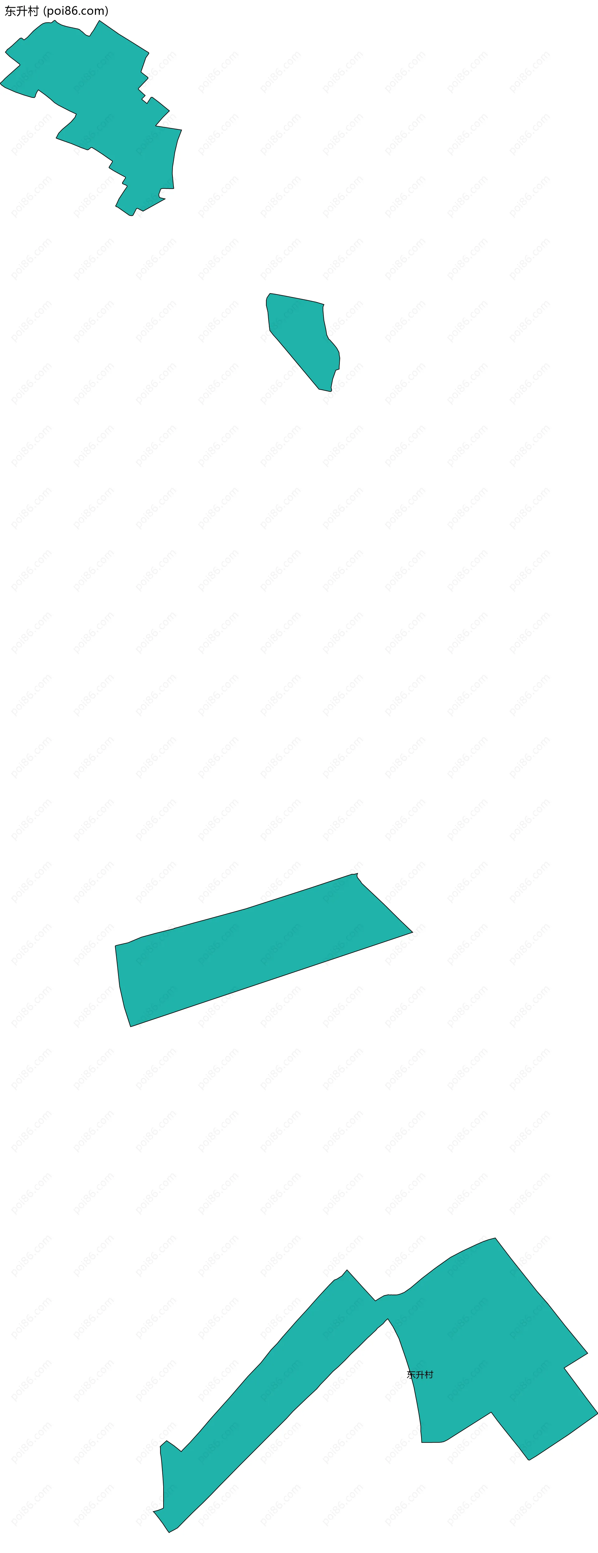 东升村边界地图