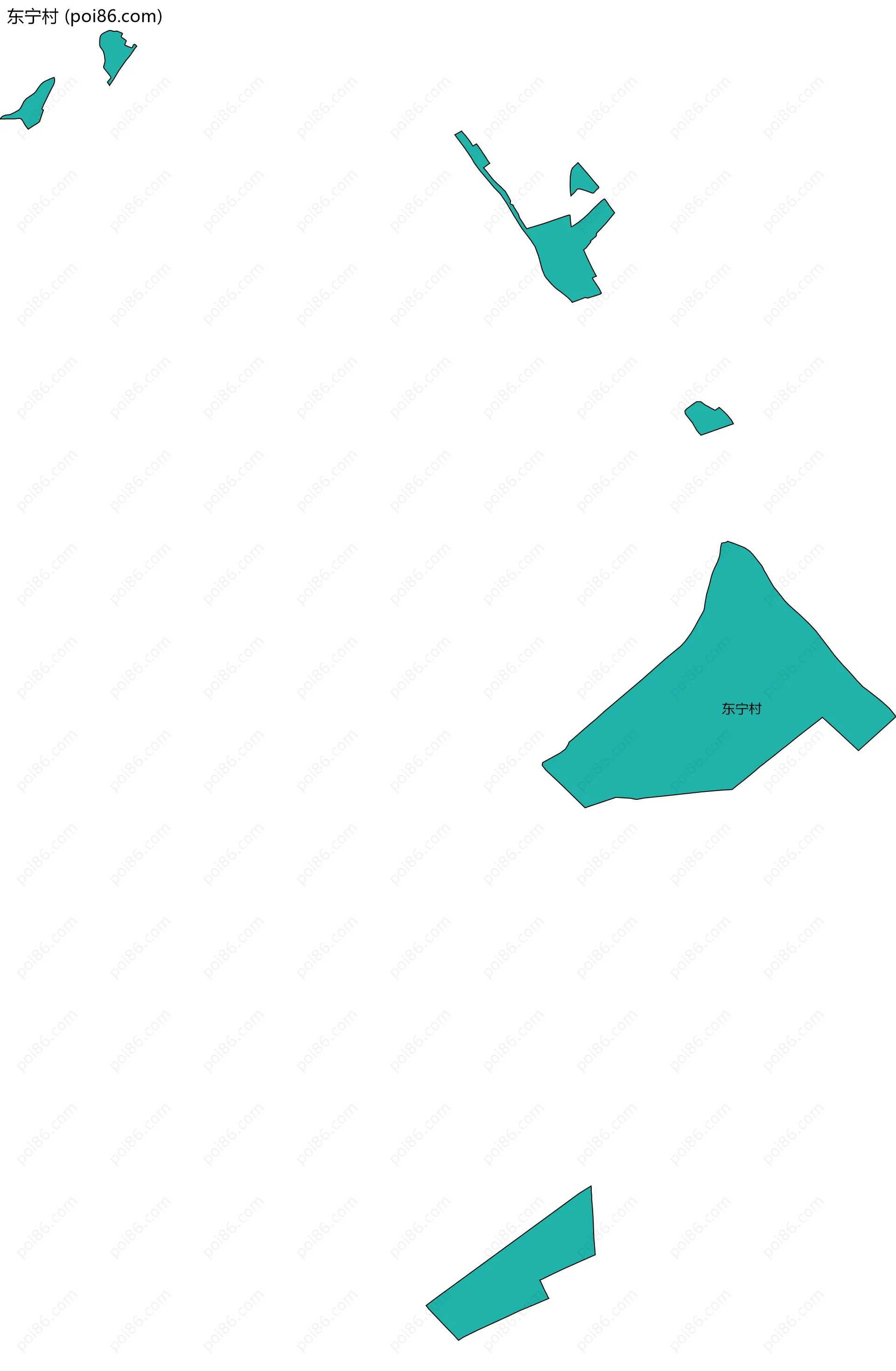 东宁村边界地图