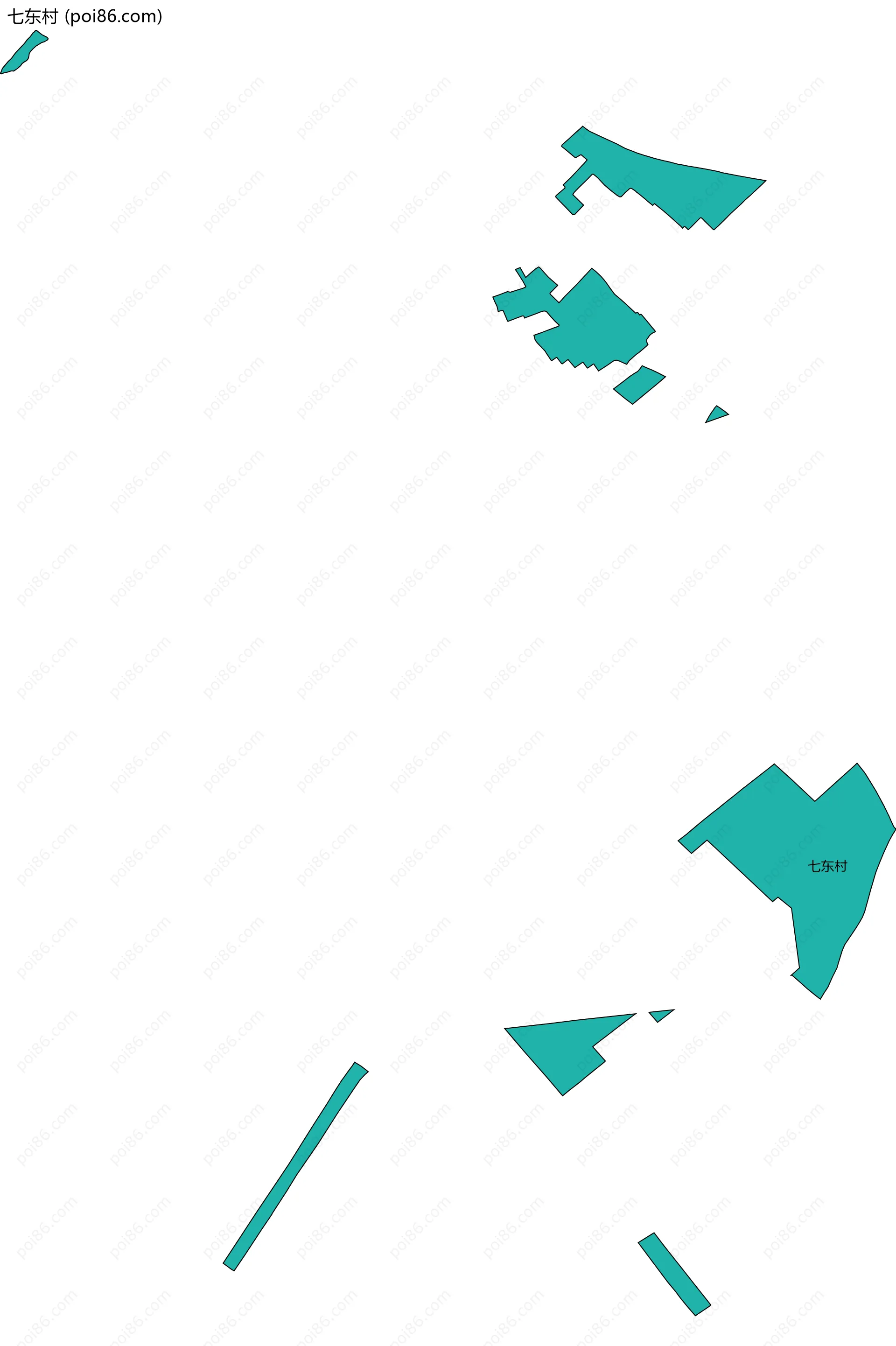 七东村边界地图