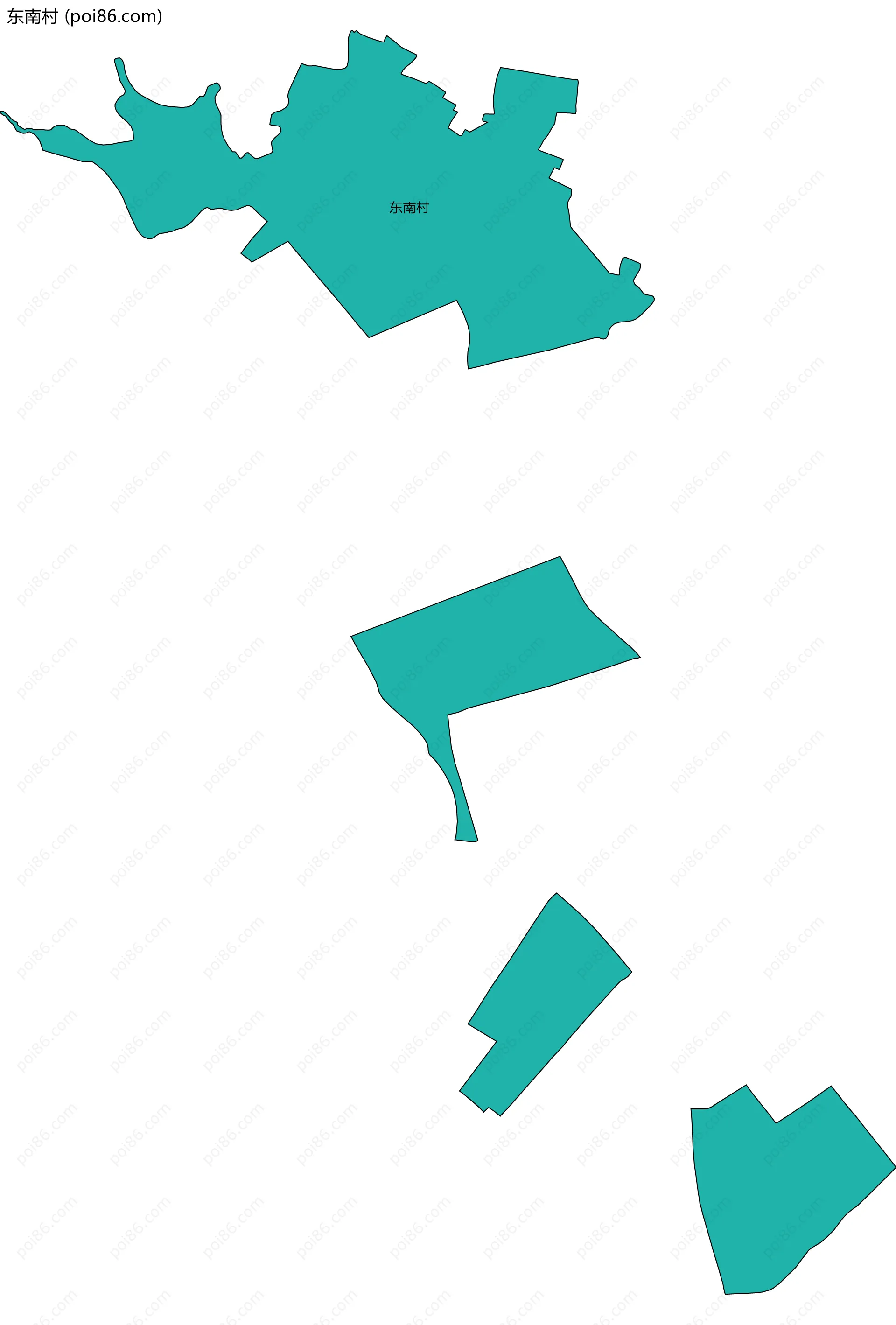 东南村边界地图