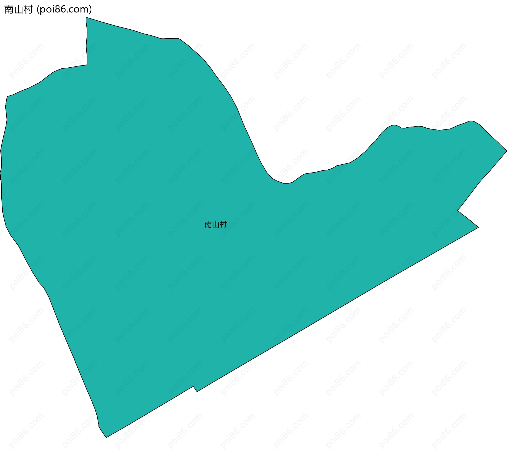 南山村边界地图