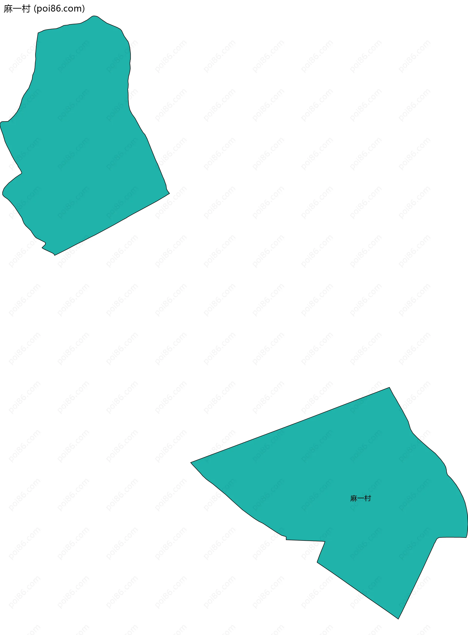 麻一村边界地图