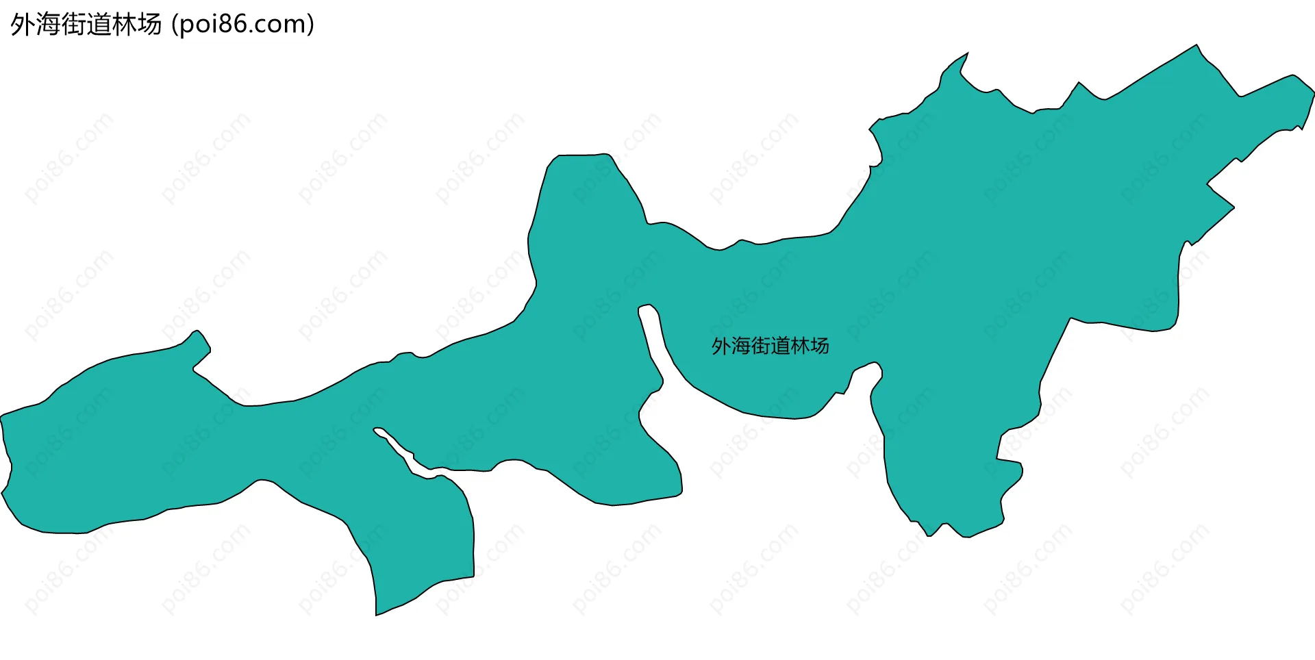 外海街道林场边界地图
